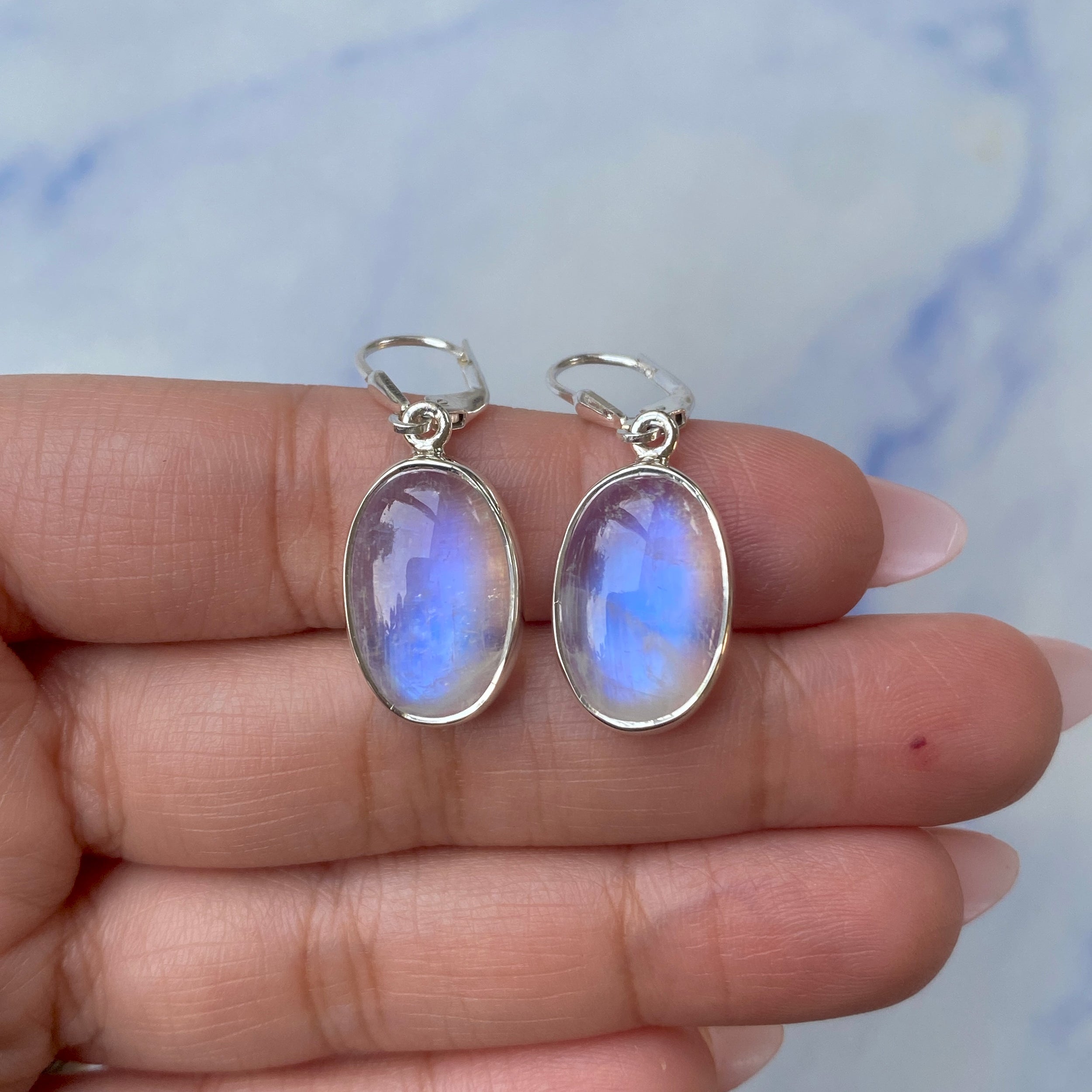 Moonstone Earring-(RBM-E-13.)