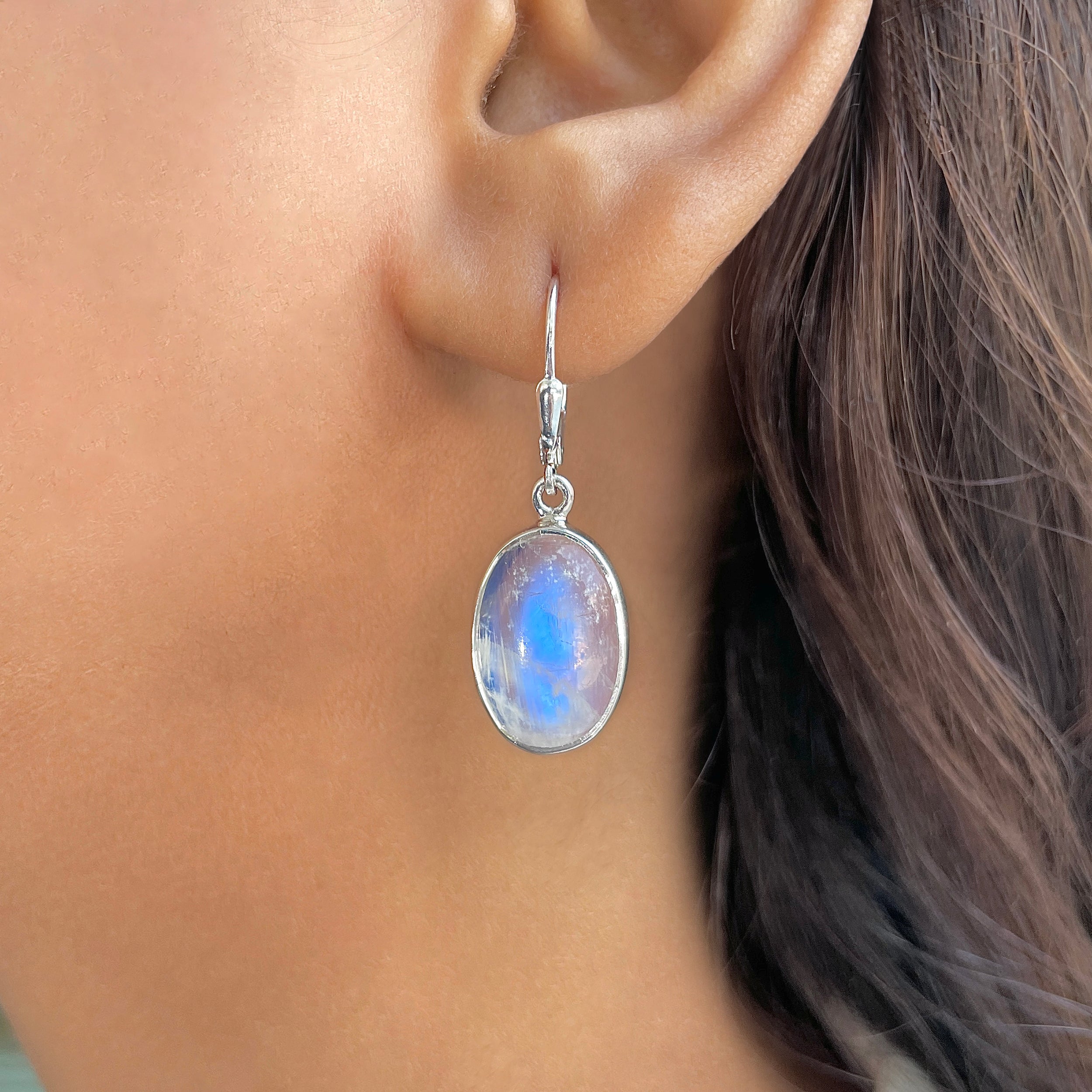 Moonstone Earring-(RBM-E-13.)