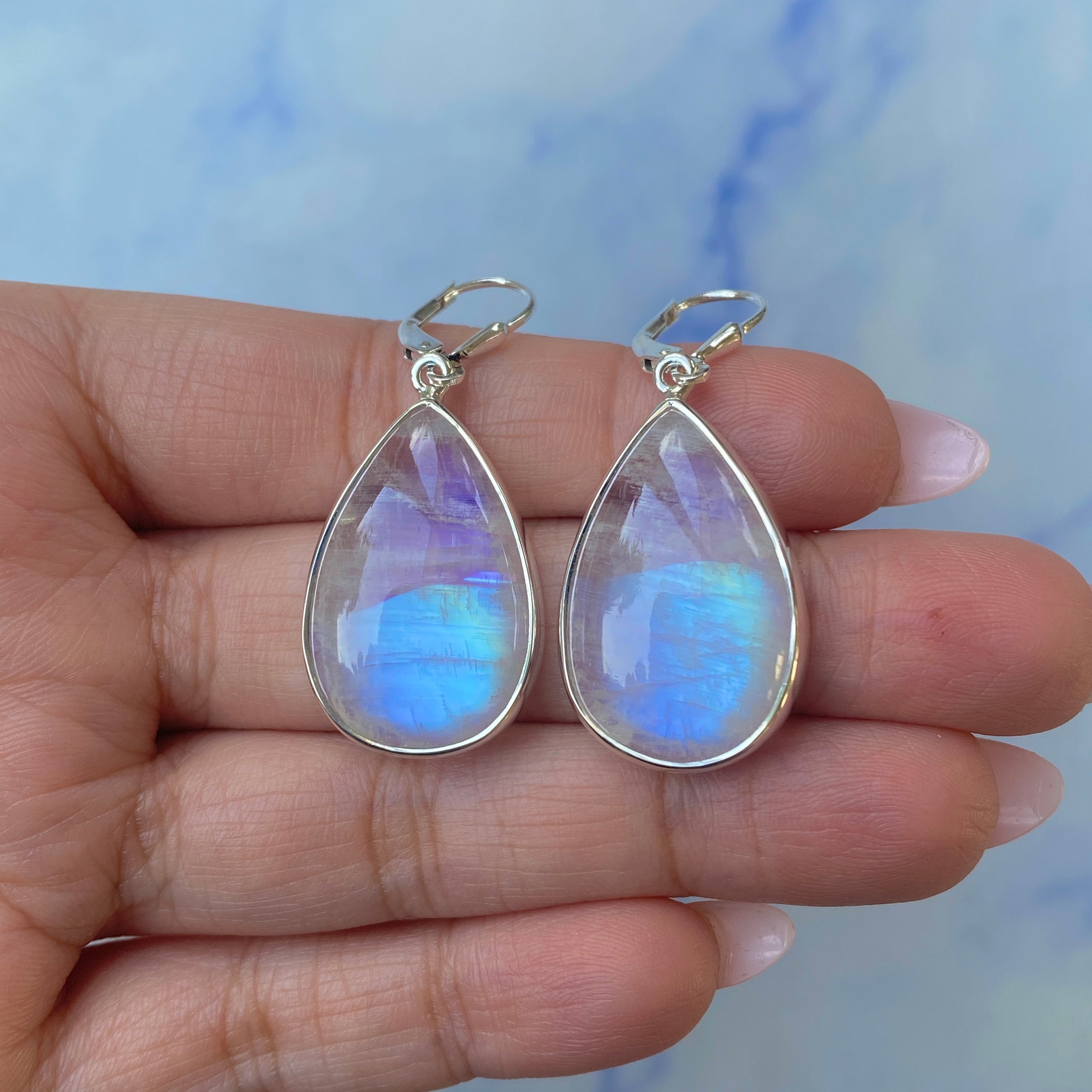 Moonstone Earring-(RBM-E-15.)