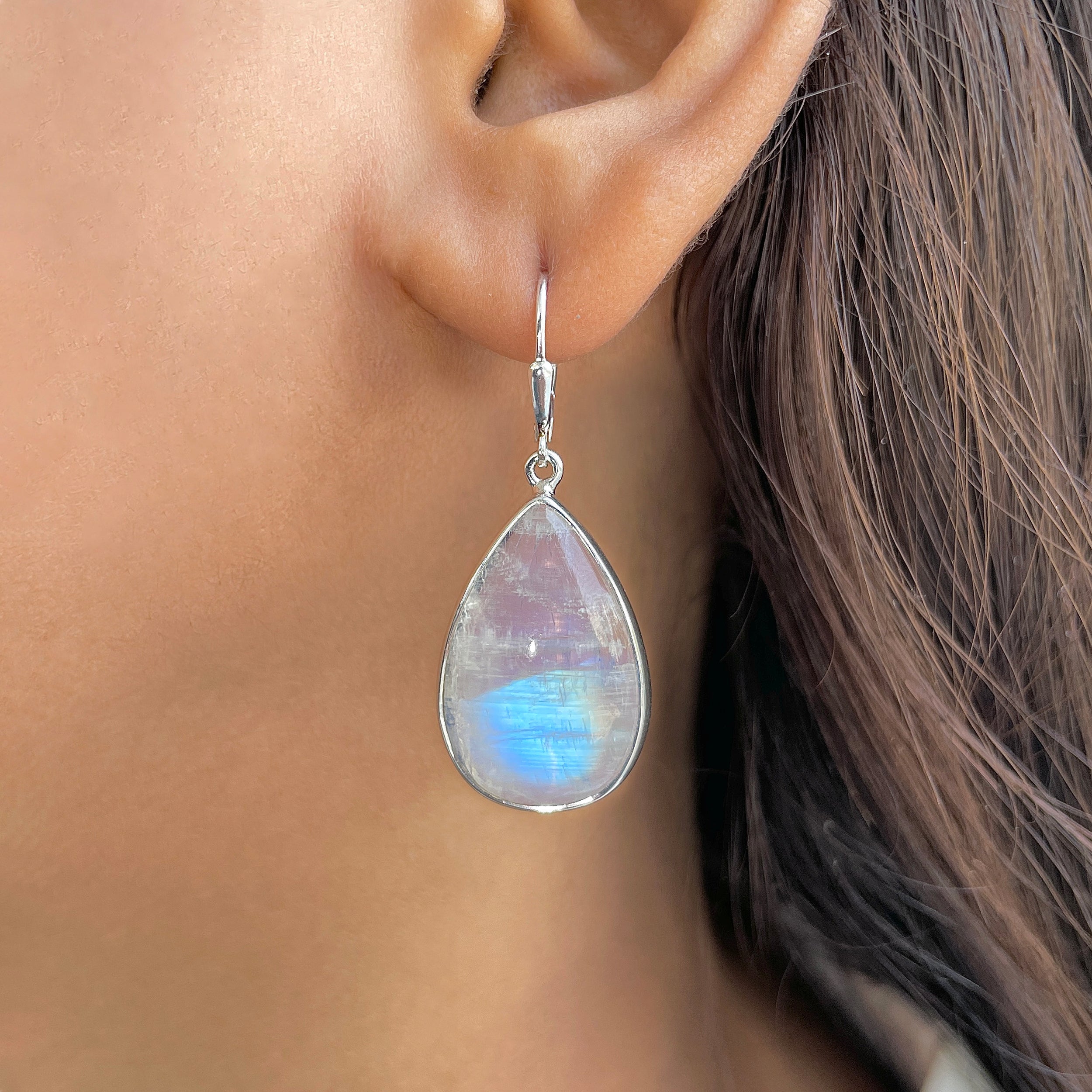 Moonstone Earring-(RBM-E-15.)