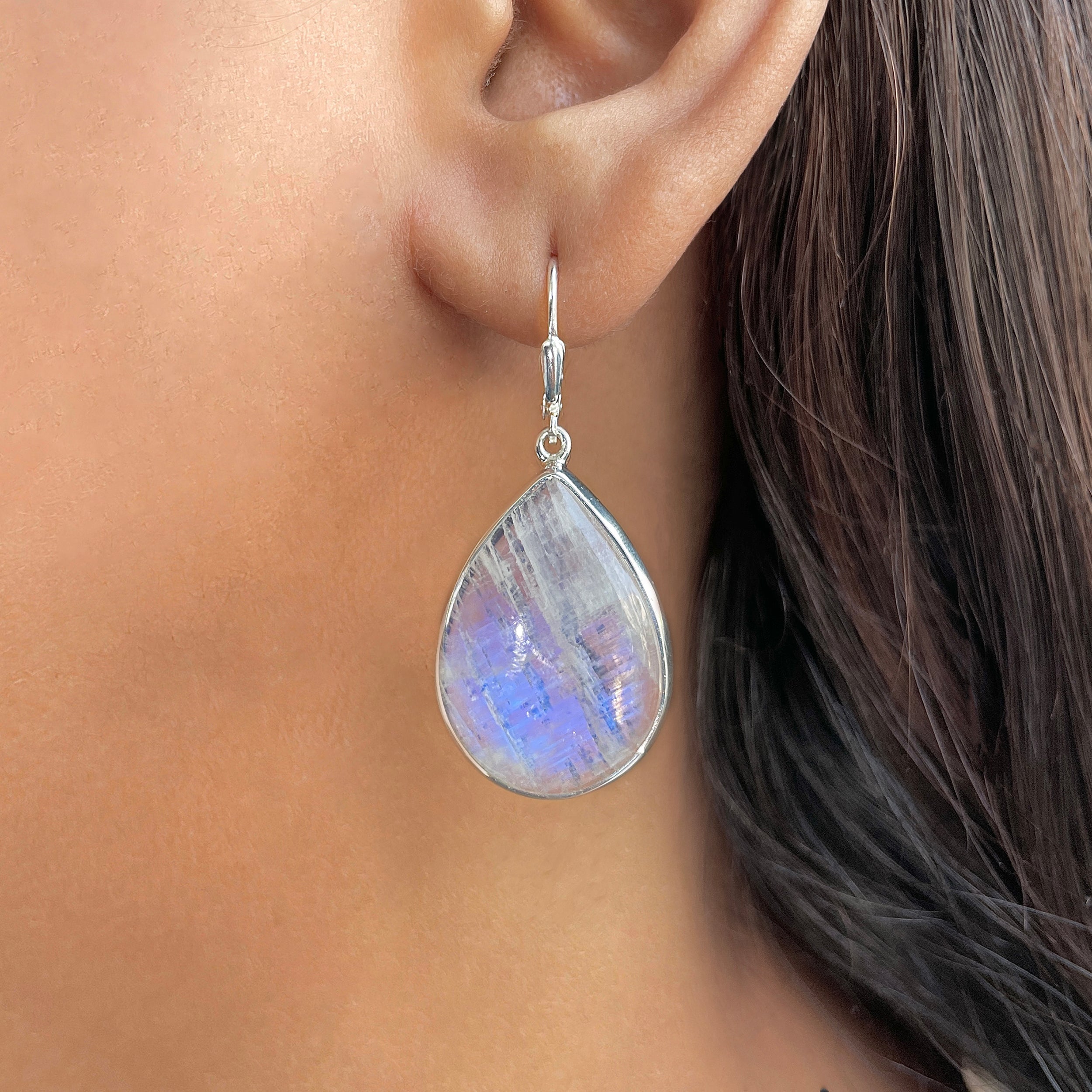 Moonstone Earring-(RBM-E-21.)