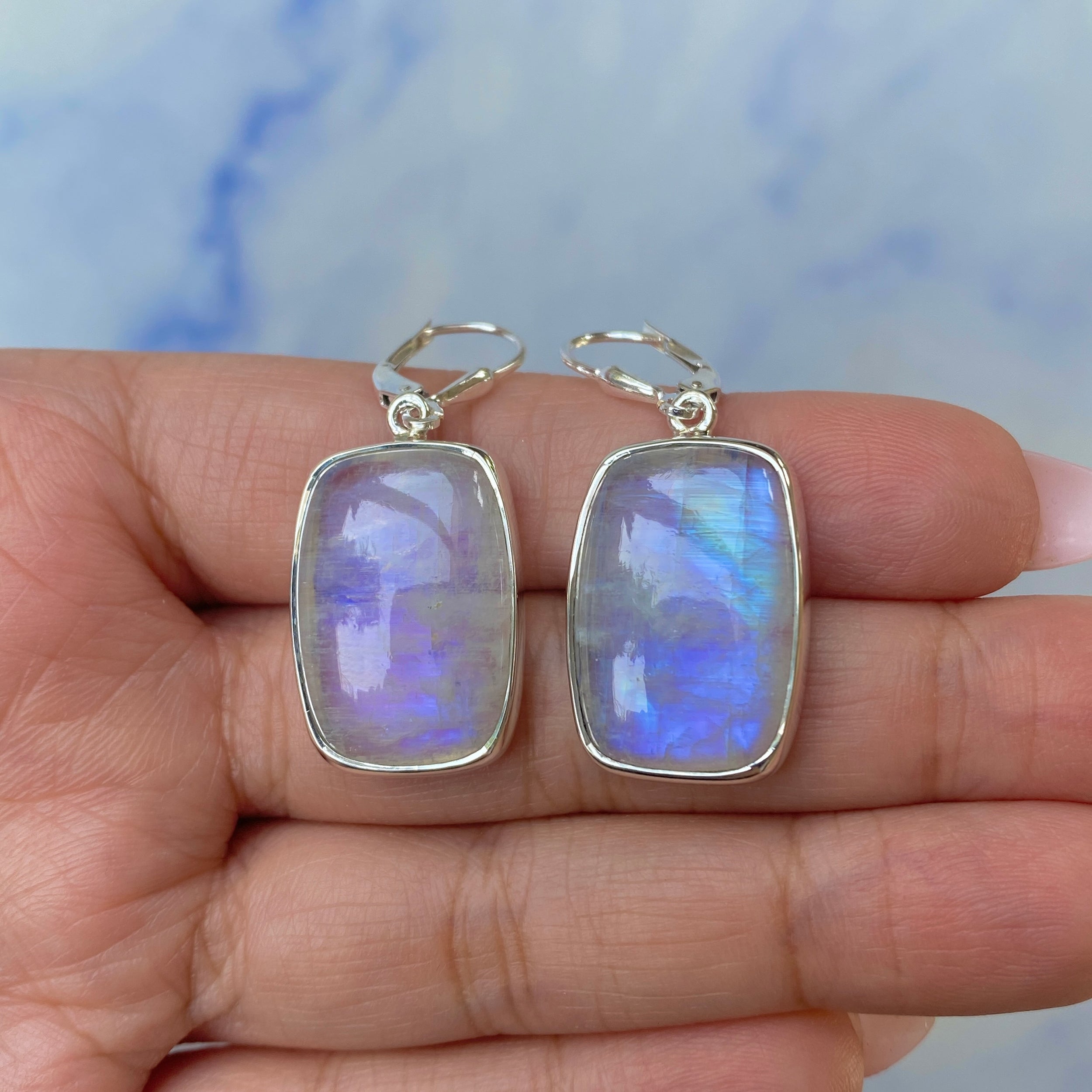 Moonstone Earring-(RBM-E-24.)