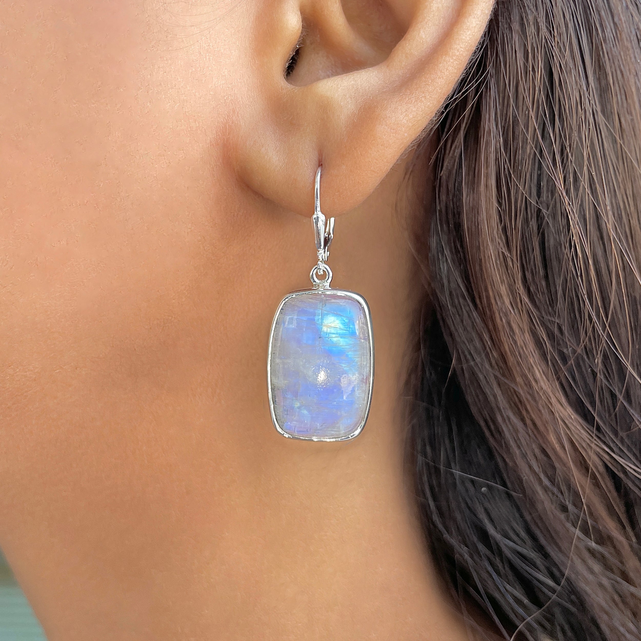 Moonstone Earring-(RBM-E-24.)