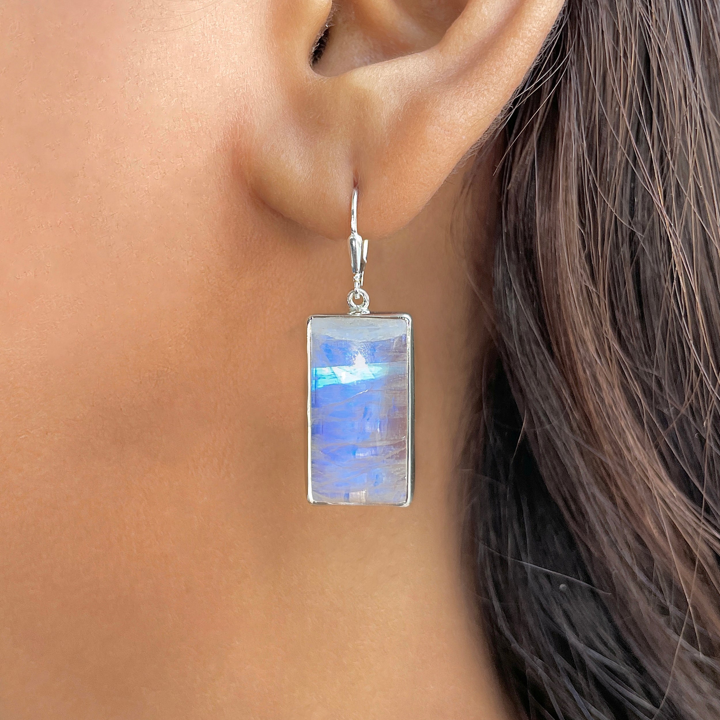 Moonstone Earring-(RBM-E-30.)