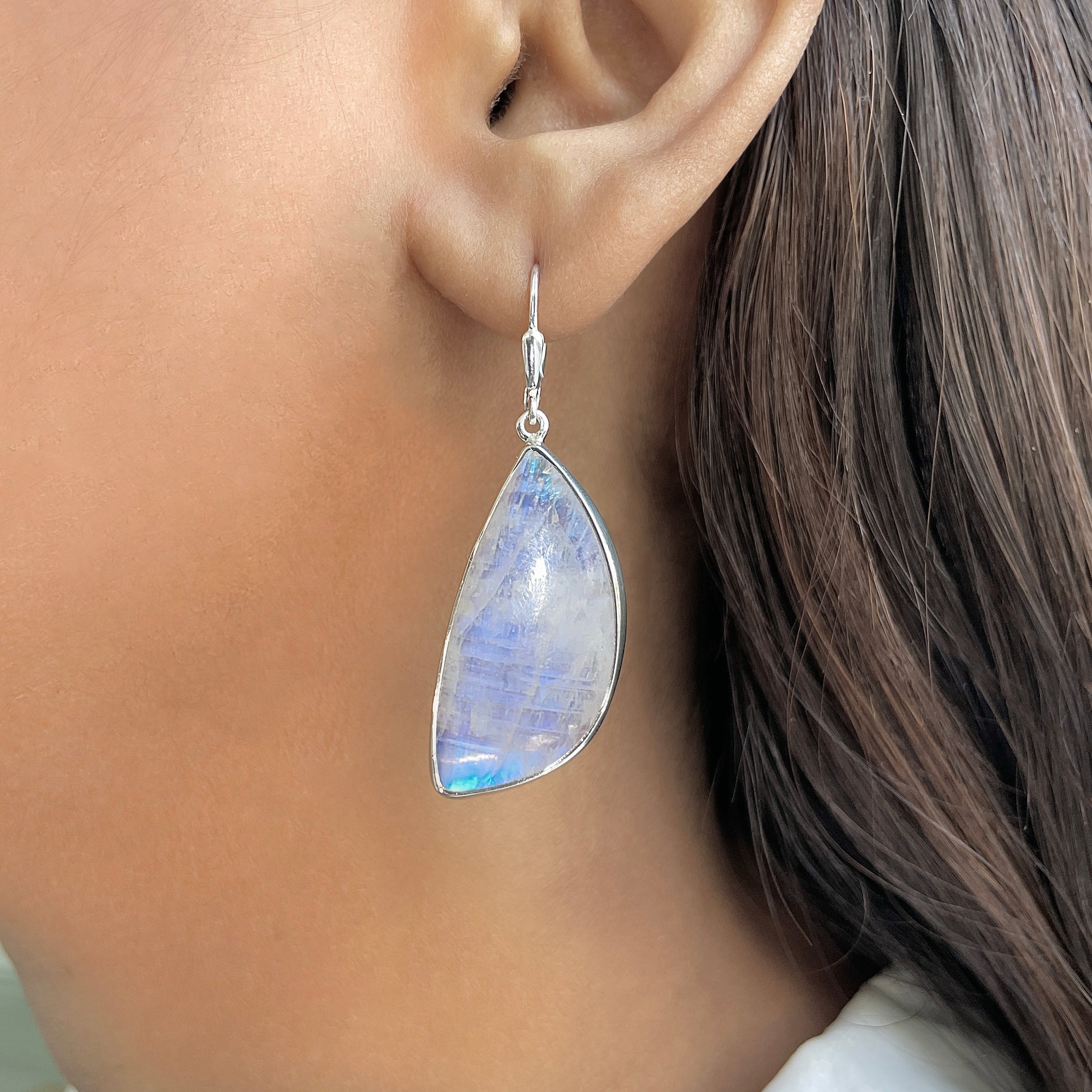 Moonstone Earring-(RBM-E-31.)