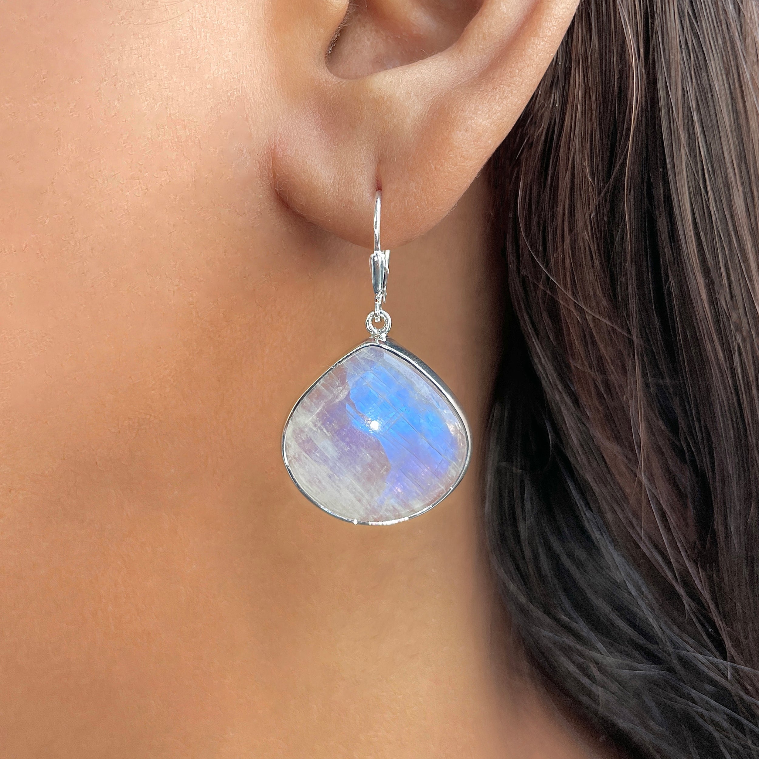 Moonstone Earring-(RBM-E-32.)