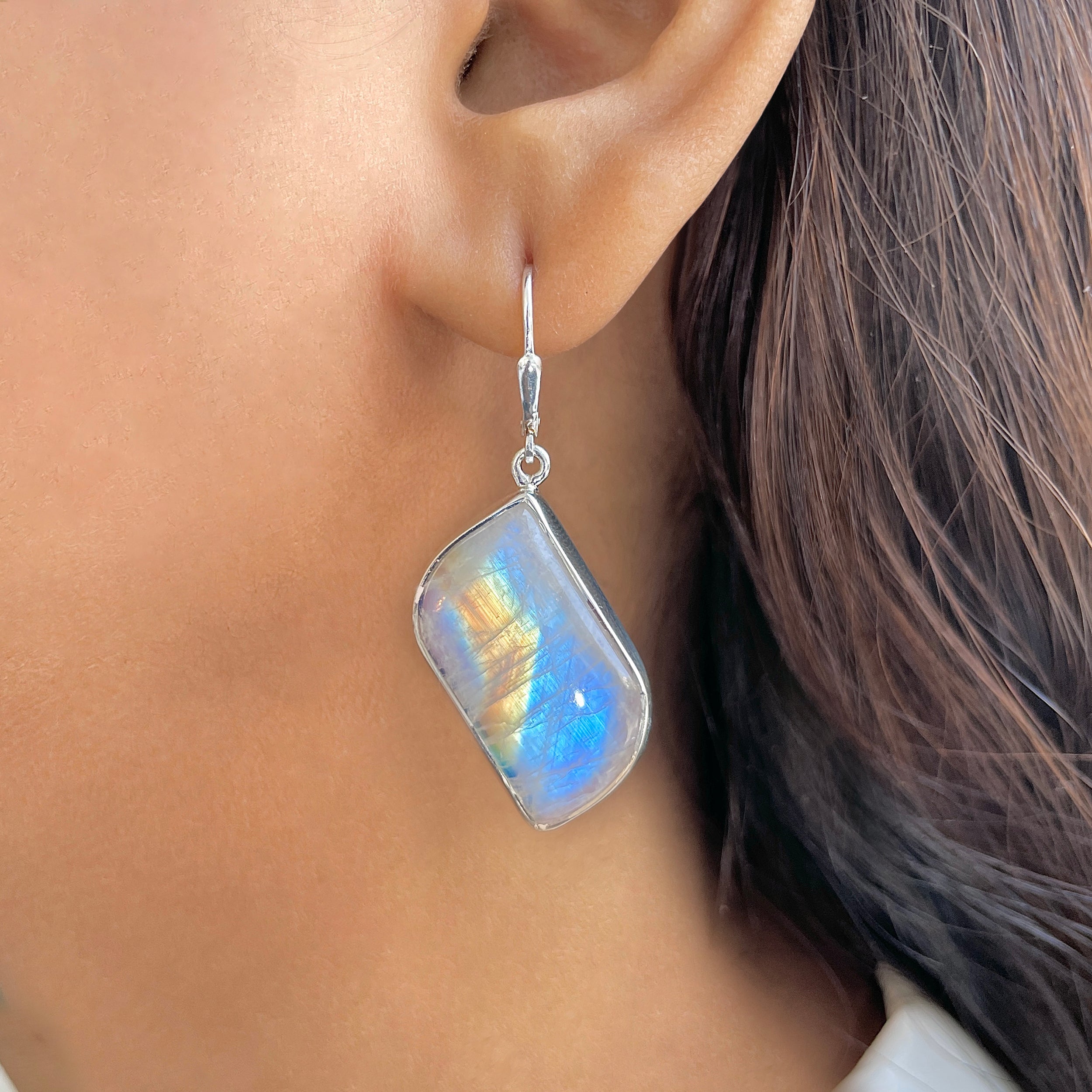 Moonstone Earring-(RBM-E-7.)