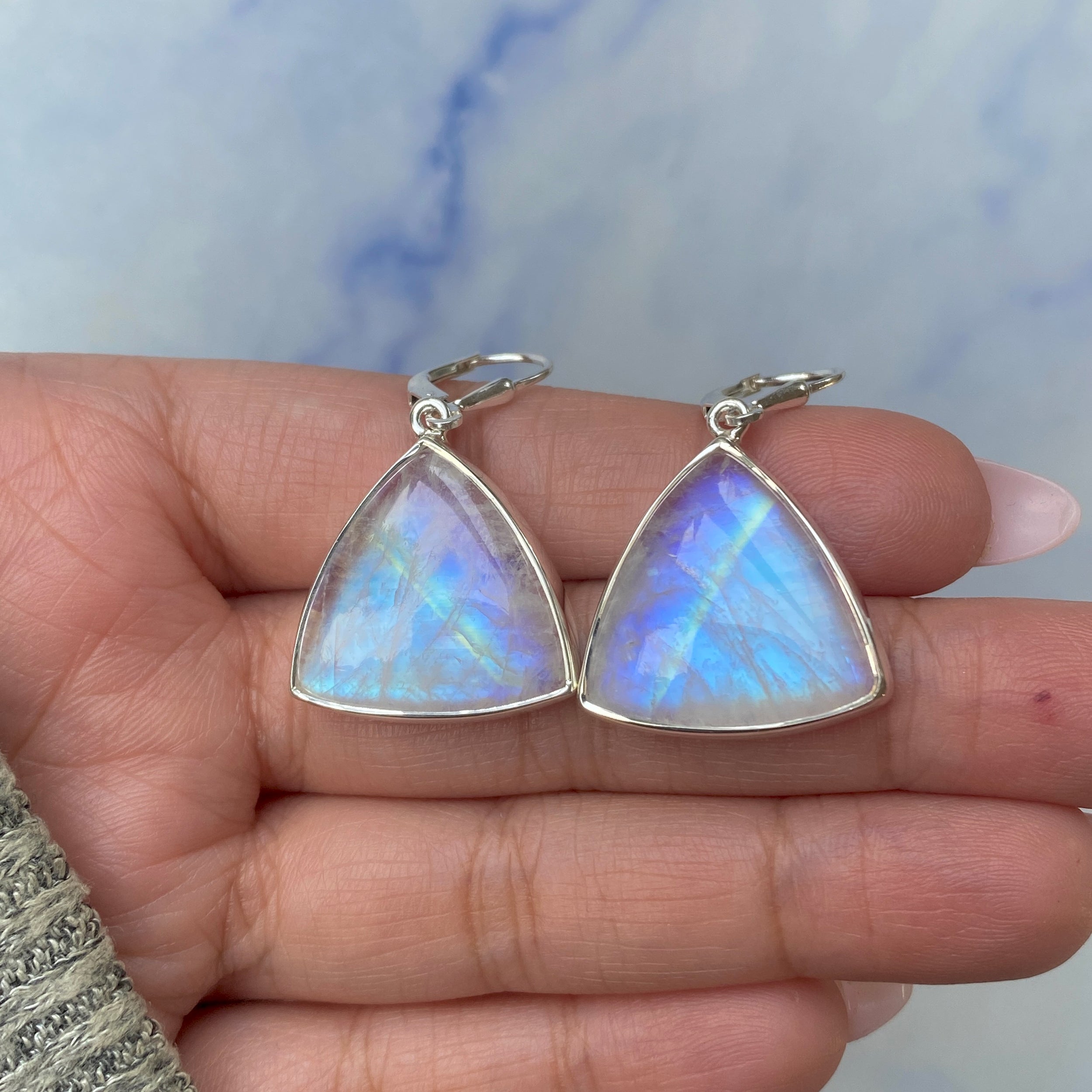 Moonstone Earring-(RBM-E-8.)