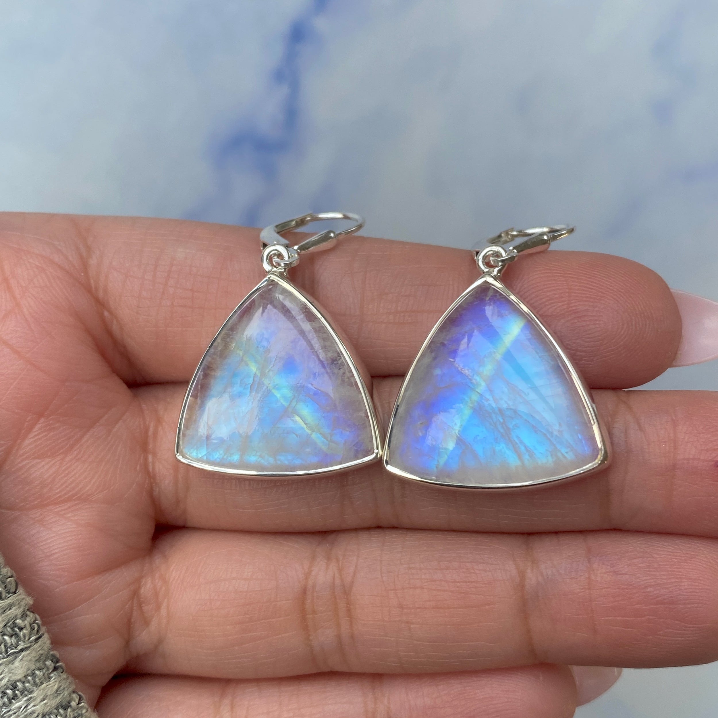 Moonstone Earring-(RBM-E-8.)