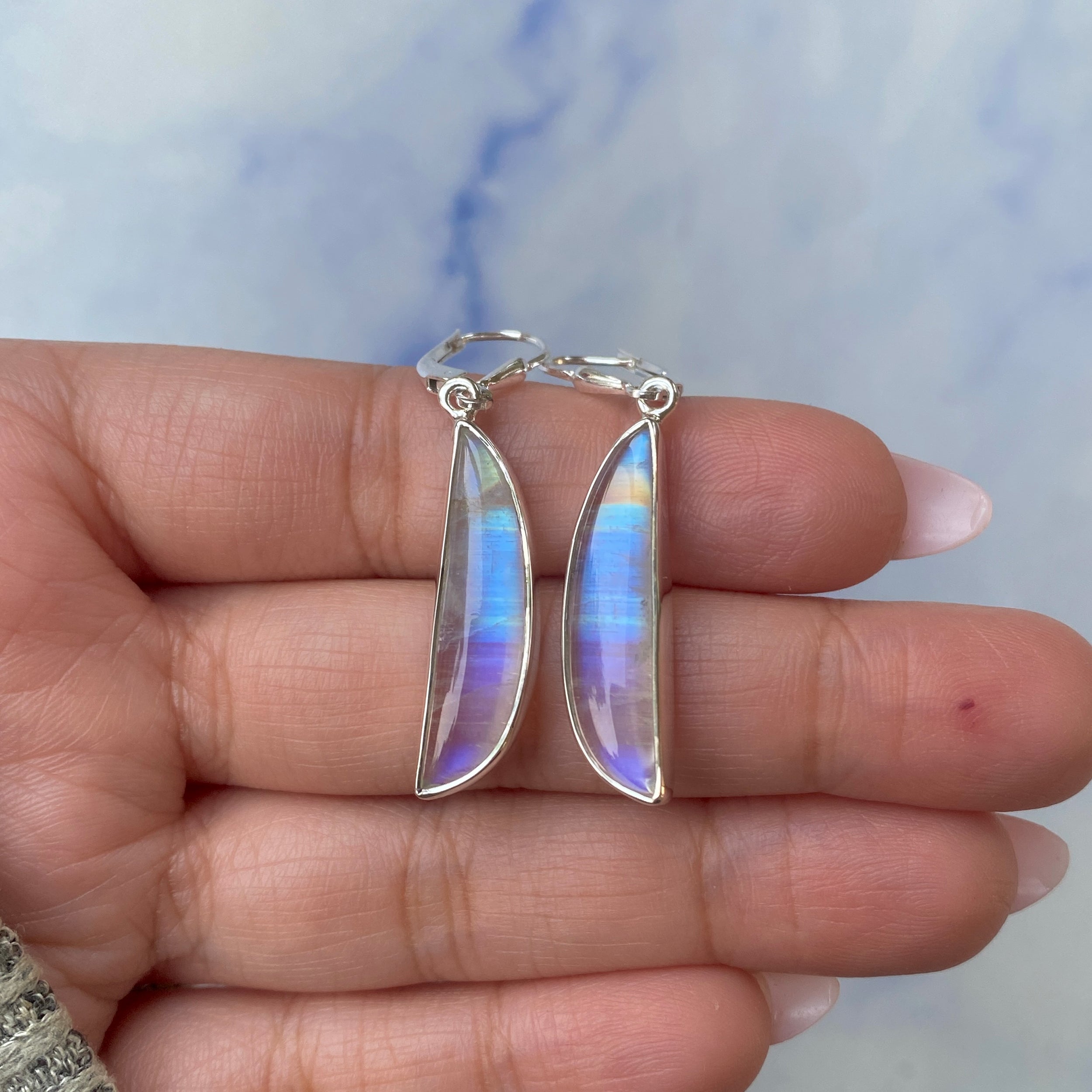 Moonstone Earring-(RBM-E-9.)