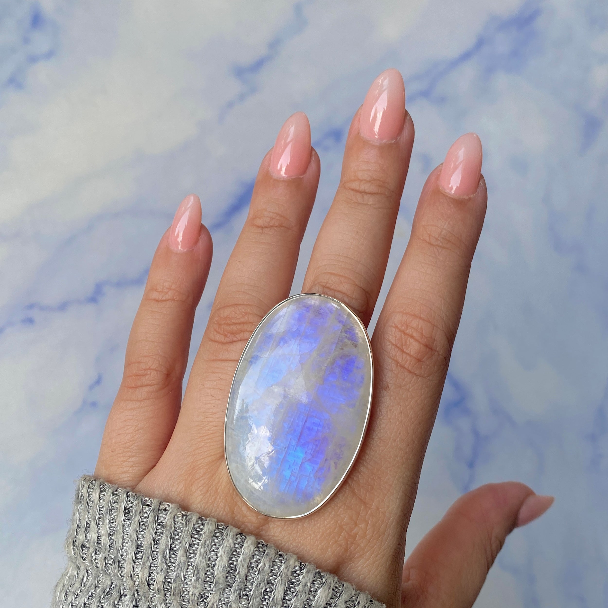 Moonstone Ring Size 7-(RBM-R-112.)