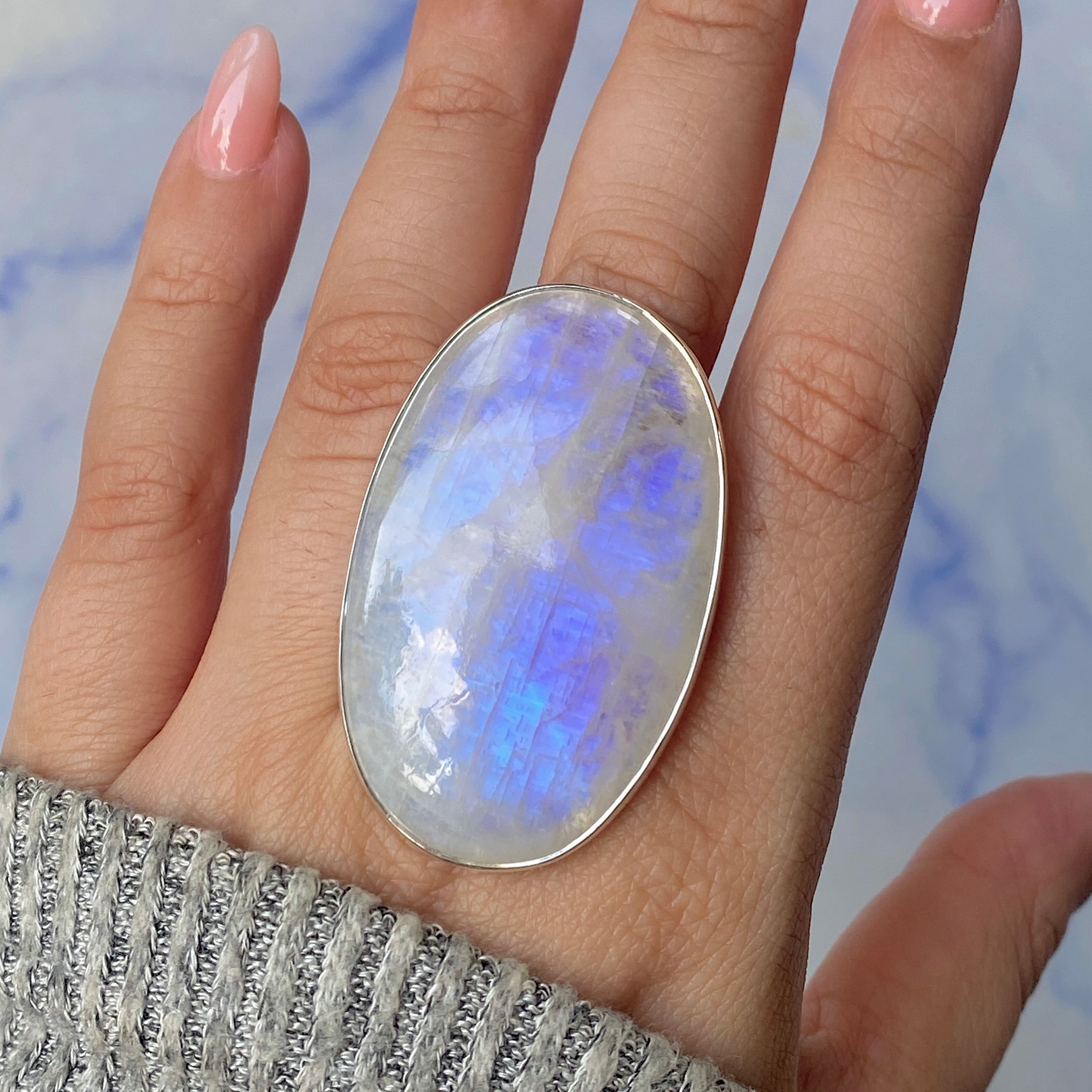 Moonstone Ring Size 7-(RBM-R-112.)