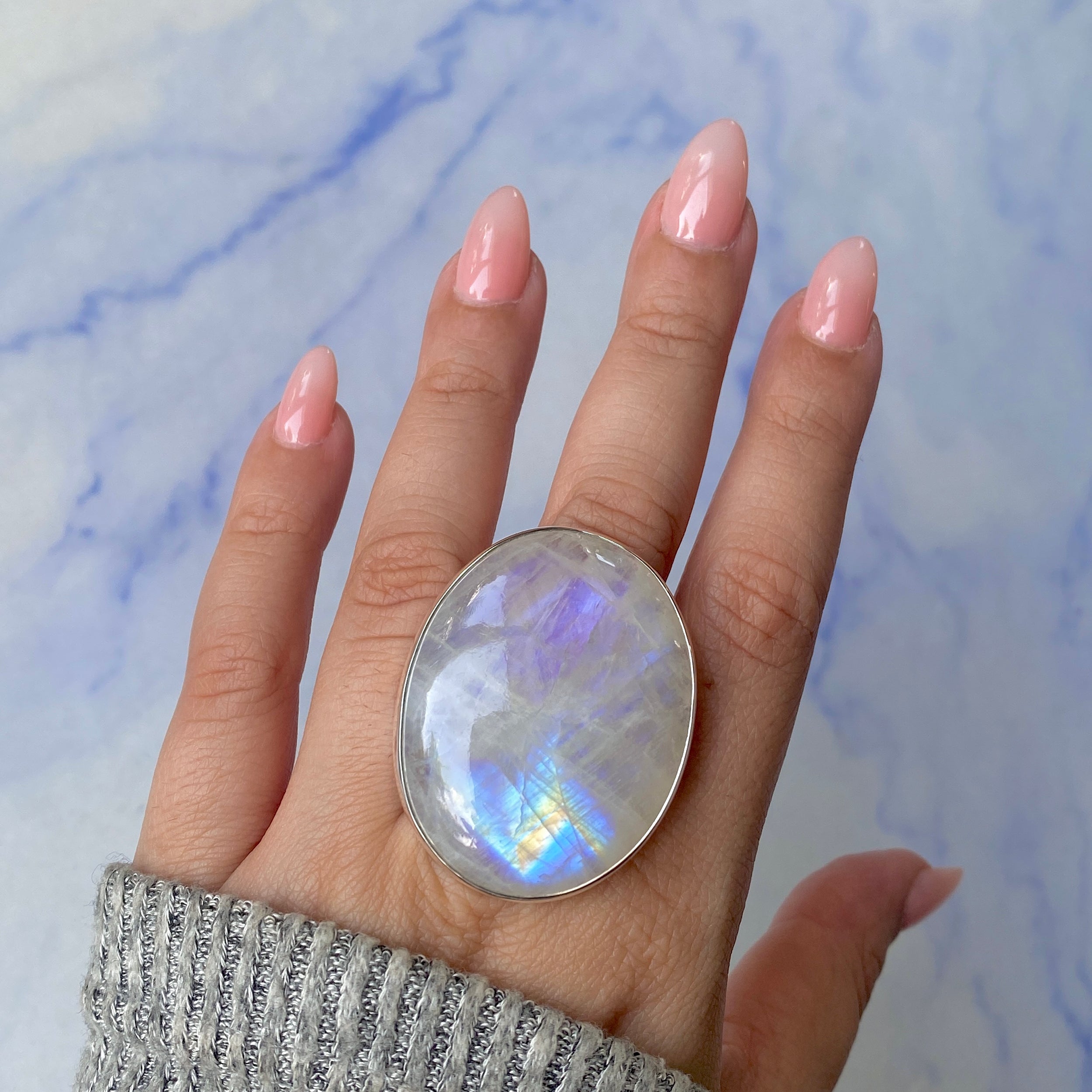 Moonstone Ring Size 8-(RBM-R-117.)