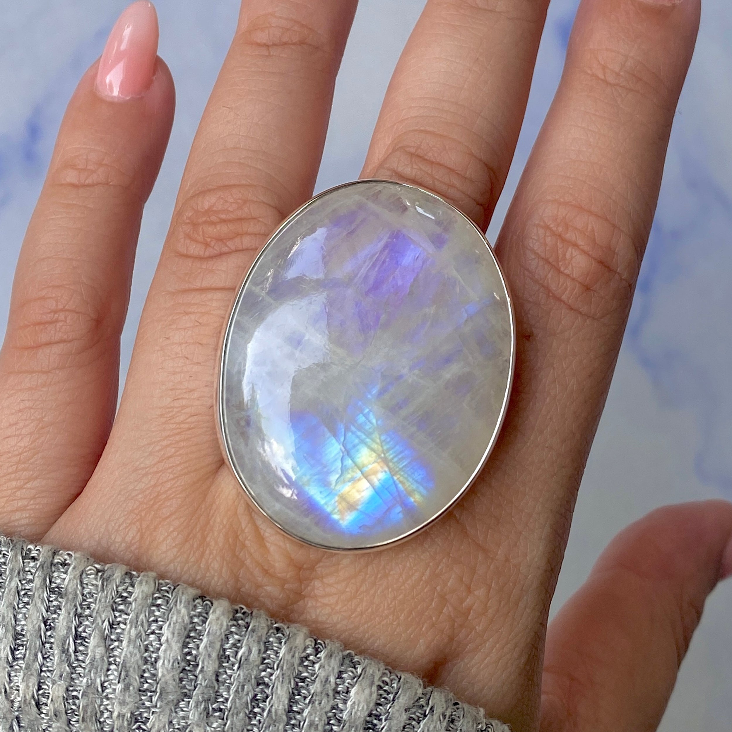 Moonstone Ring Size 8-(RBM-R-117.)