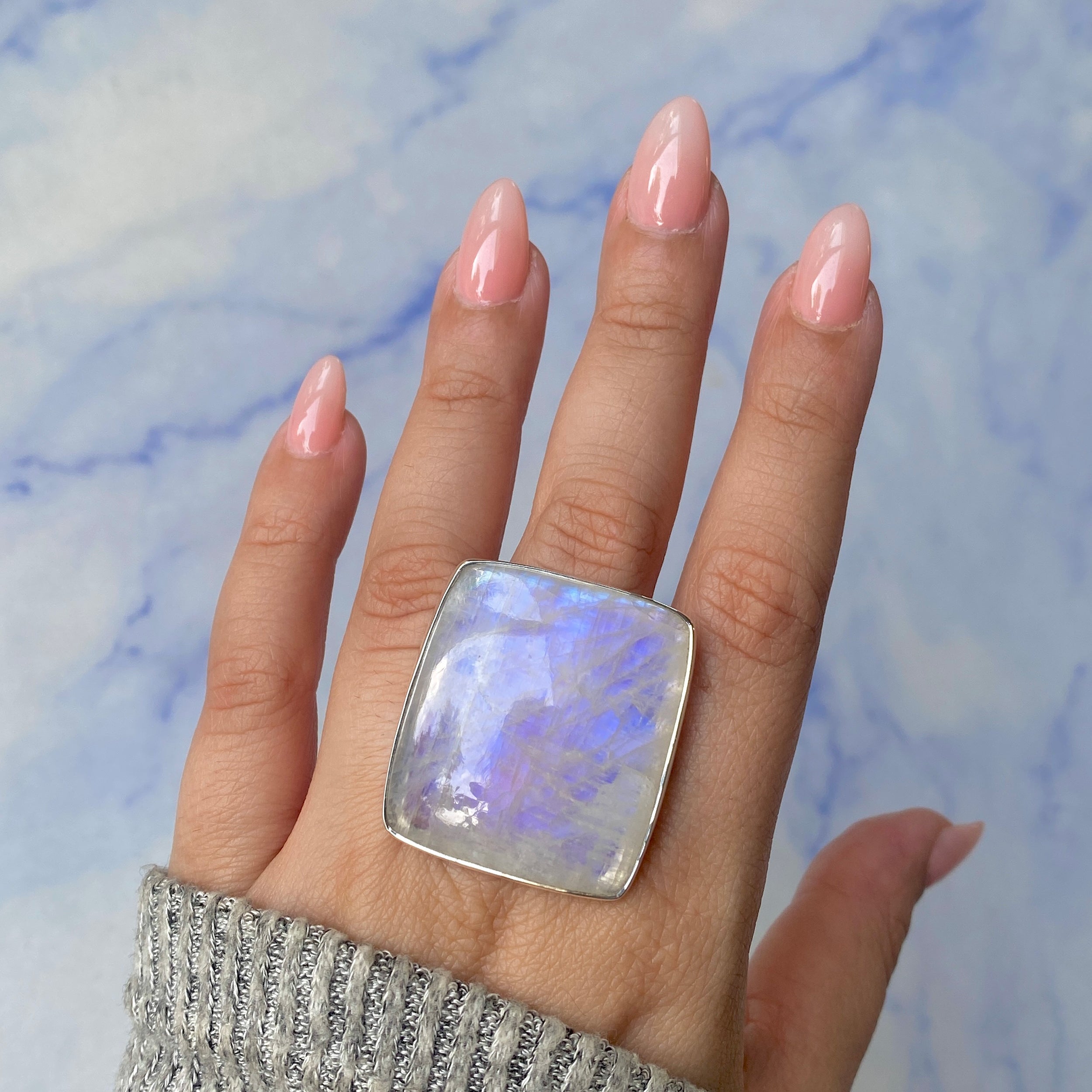 Moonstone Ring Size 8-(RBM-R-121.)