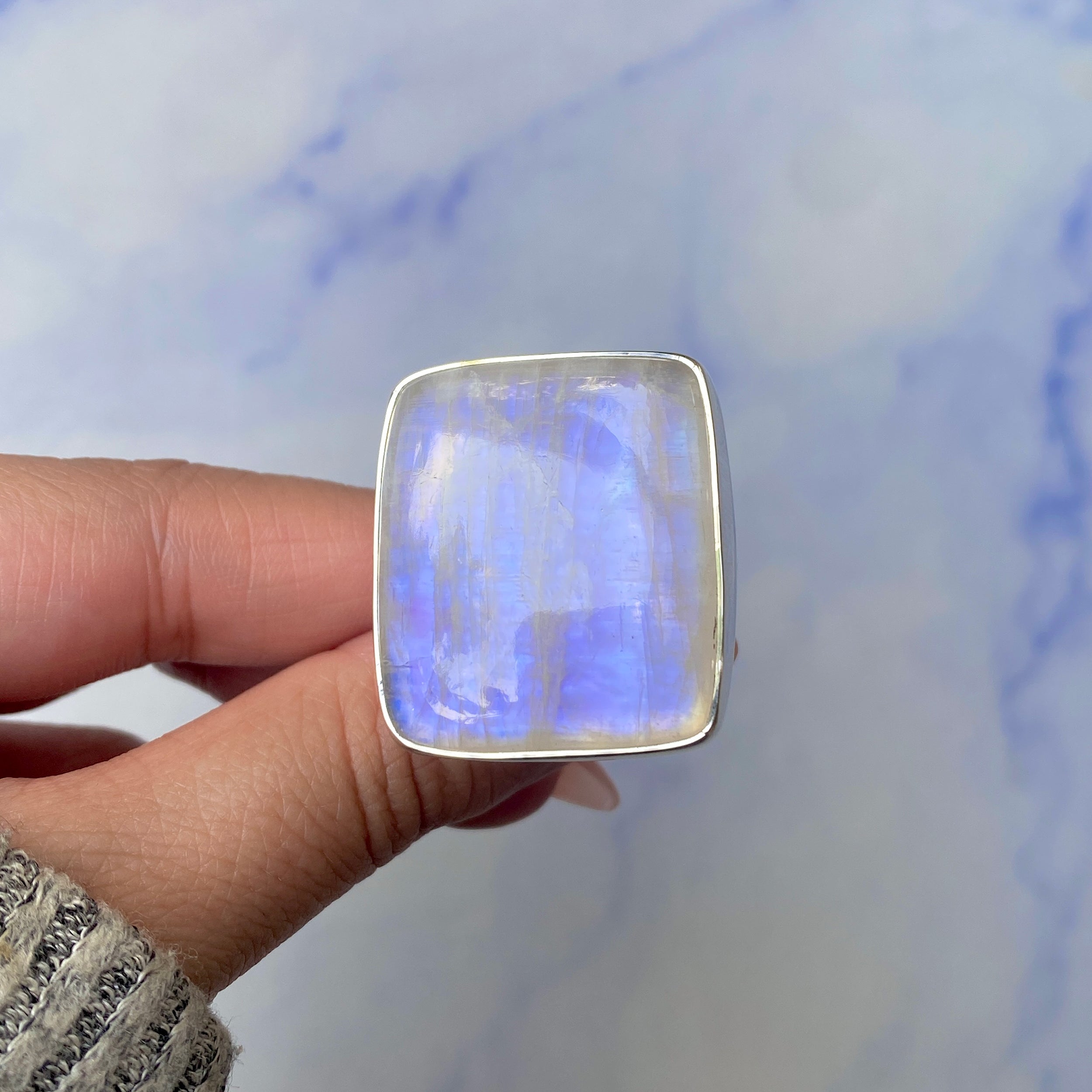 Moonstone Ring Size 9-(RBM-R-122.)
