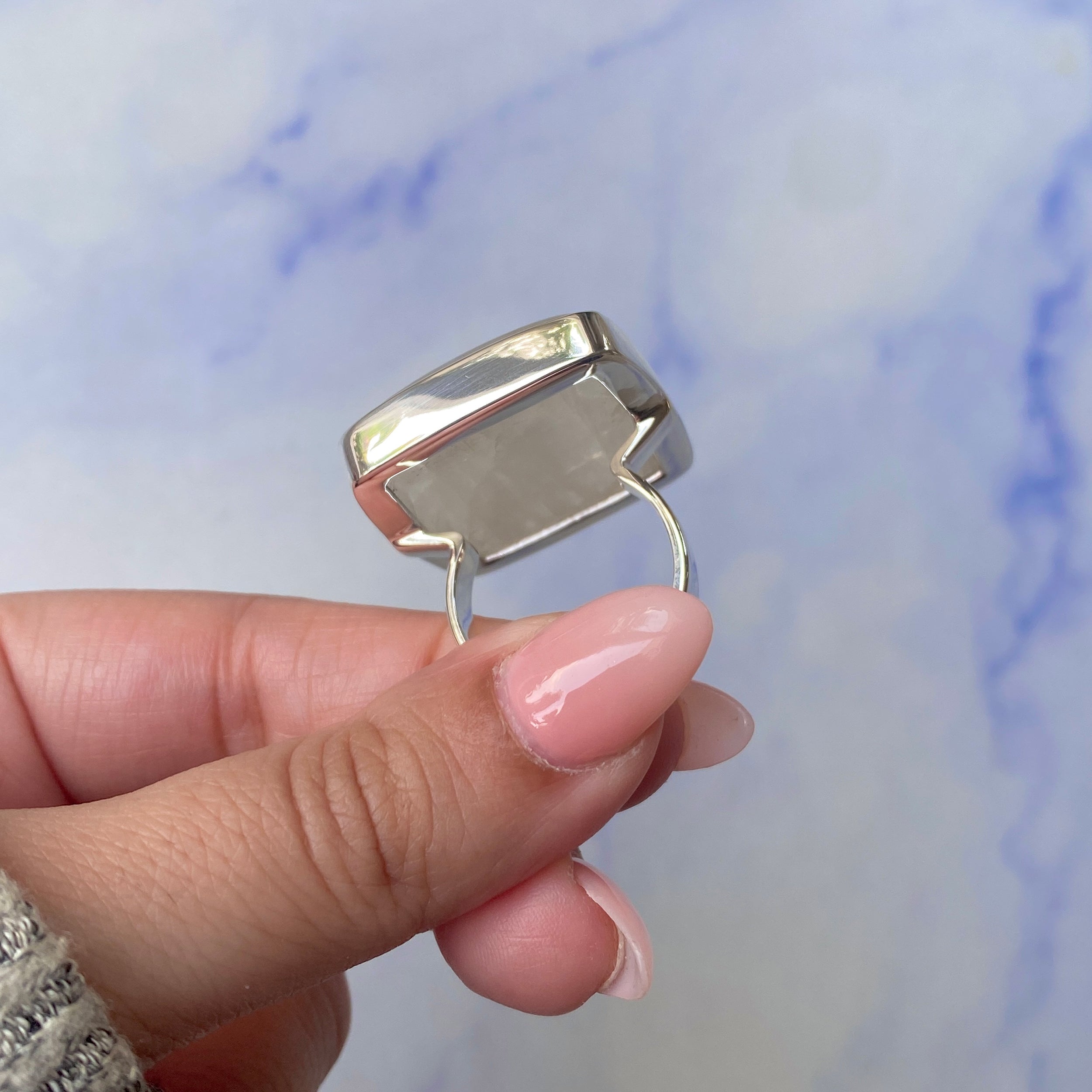 Moonstone Ring Size 9-(RBM-R-122.)