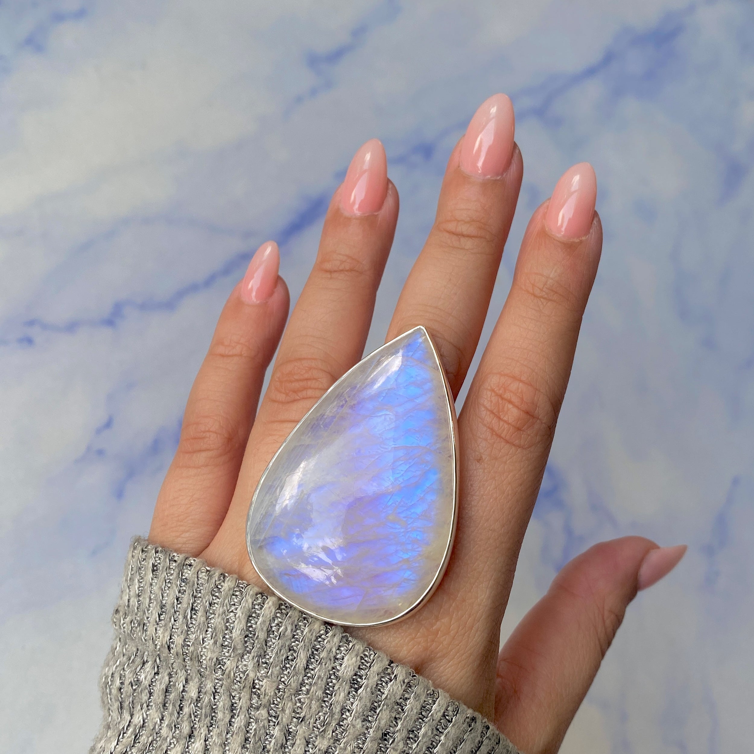 Moonstone Ring Size 9-(RBM-R-125.)