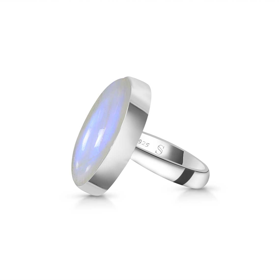 Moonstone Adjustable Ring-(RBM-R-52.)