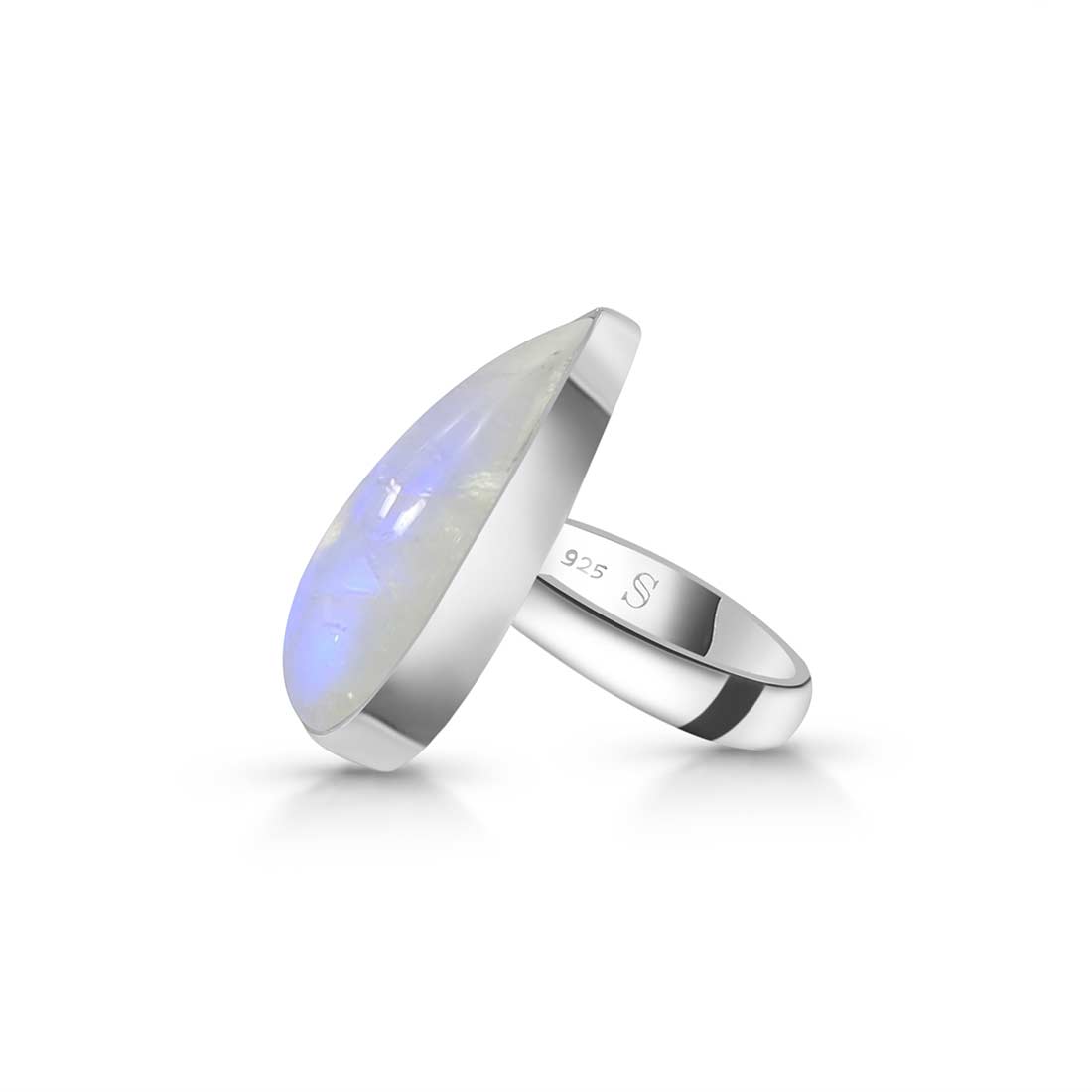 Moonstone Adjustable Ring-(RBM-R-55.)