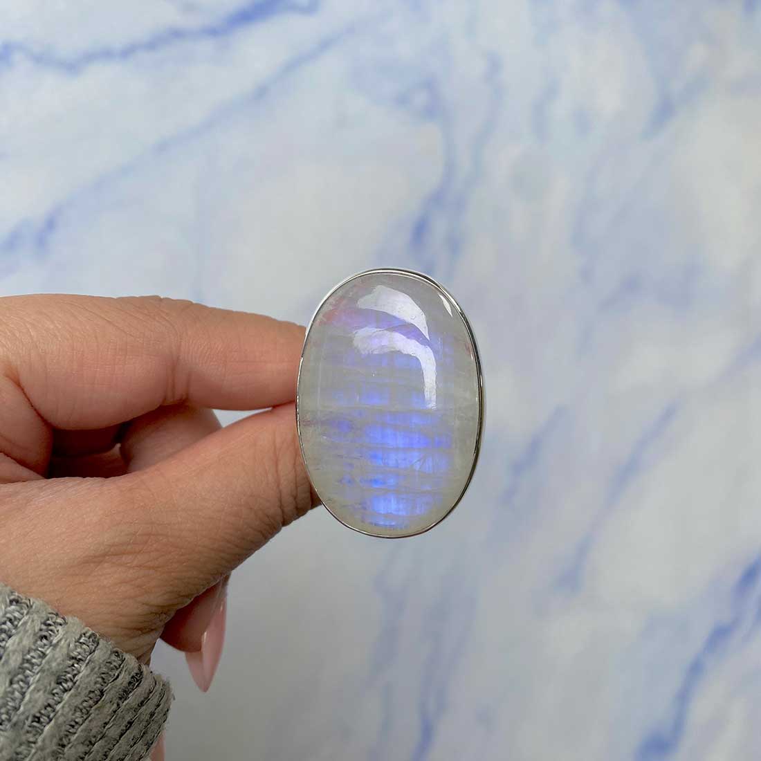 Moonstone Ring Size 7-(RBM-R-61.)