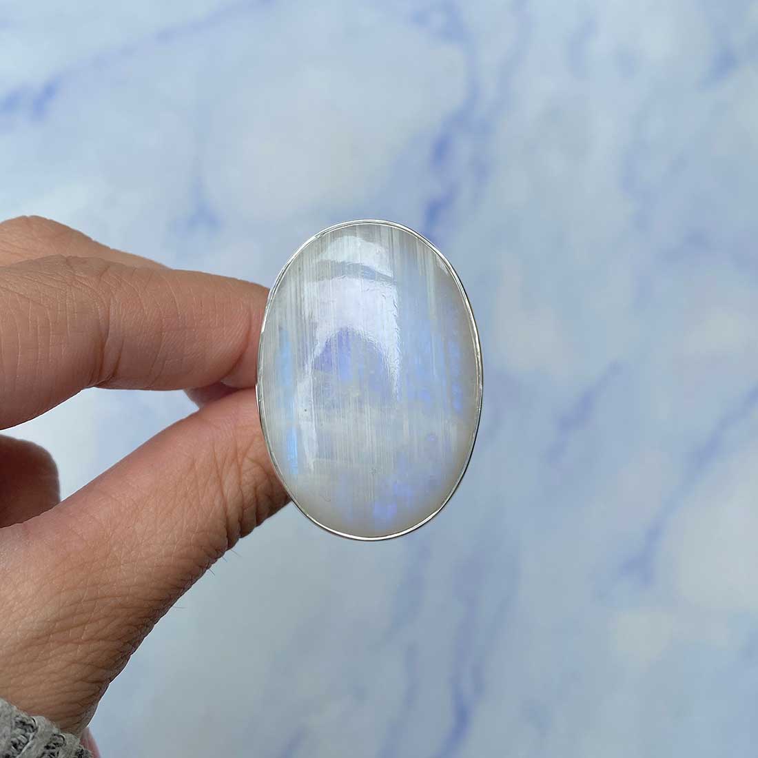 Moonstone Ring Size 8-(RBM-R-75.)