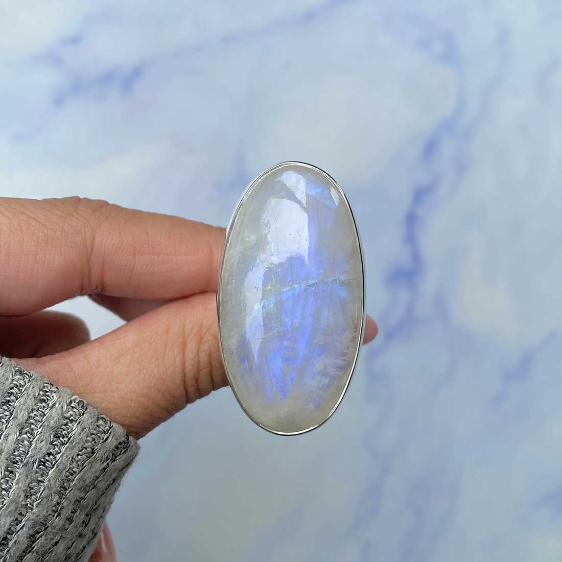 Moonstone Ring Size 7-(RBM-R-80.)