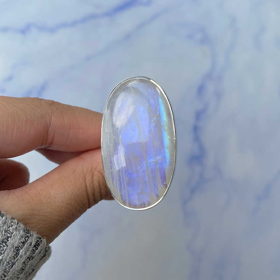 Moonstone Ring Size 7-(RBM-R-89.)