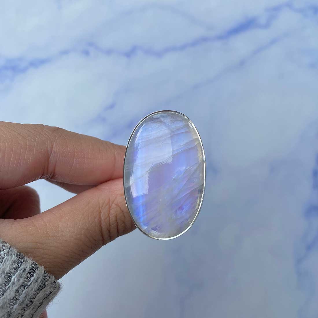 Moonstone Ring Size 7-(RBM-R-94.)