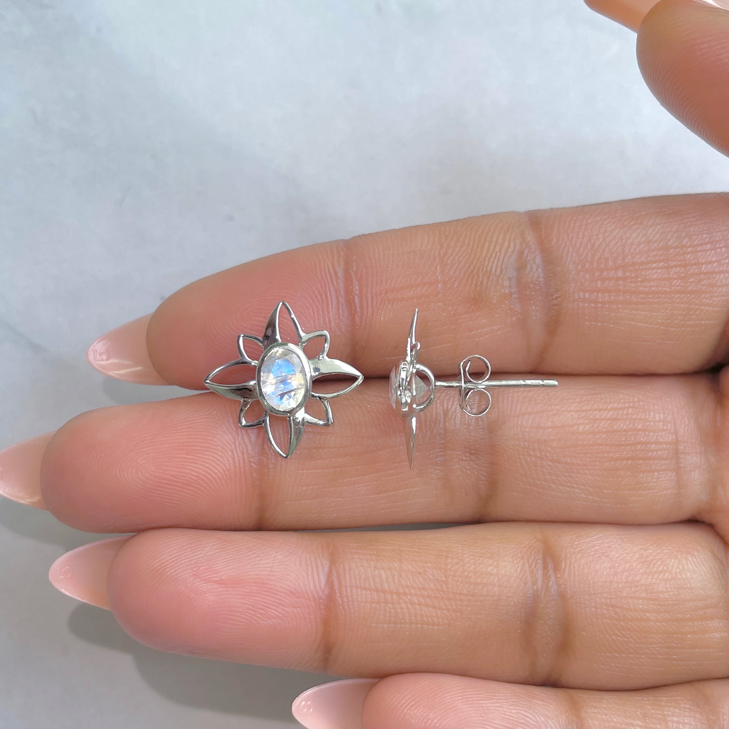 Moonstone Earring-(RBM-RDE-11.)