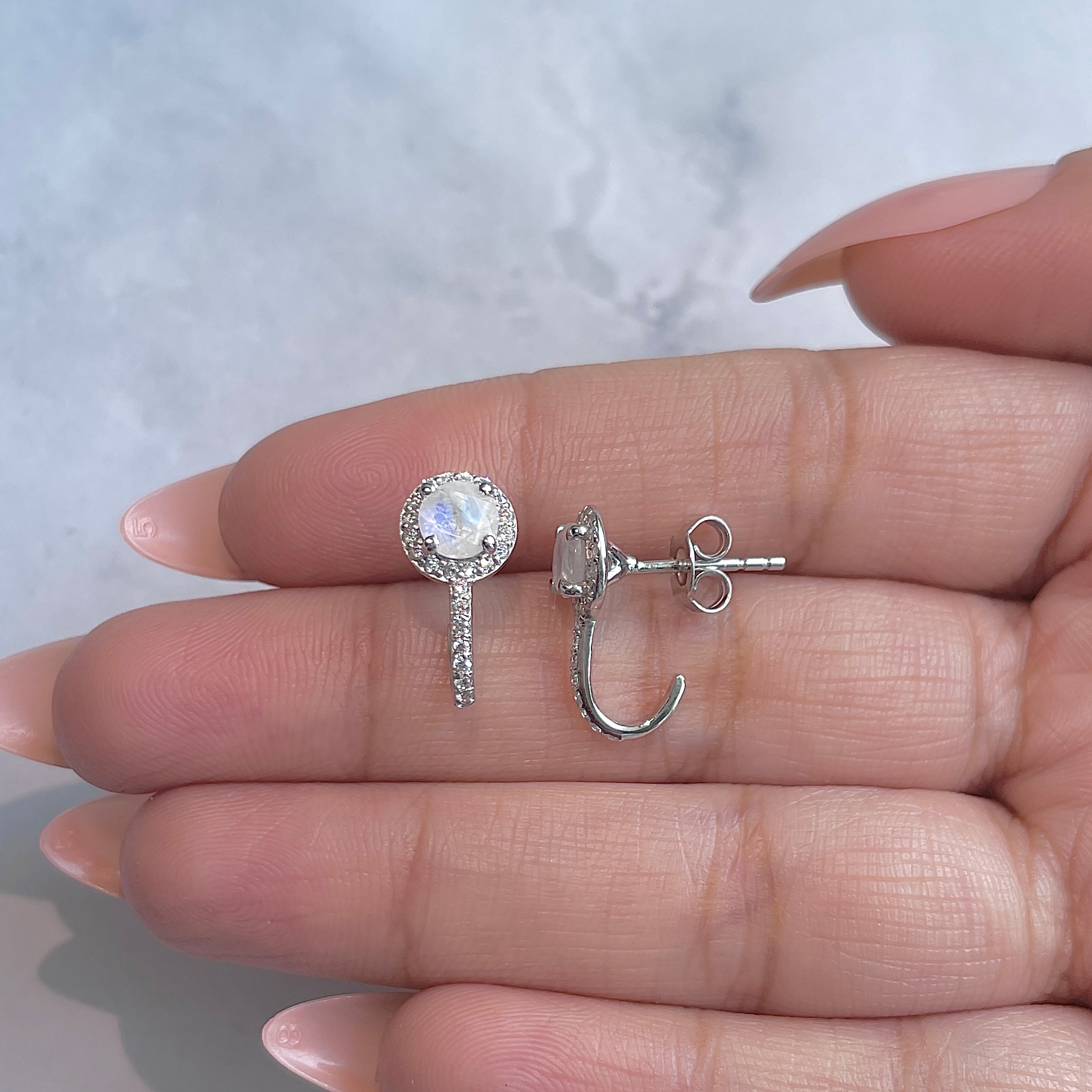 Moonstone Earring-(RBM-RDE-1264.)