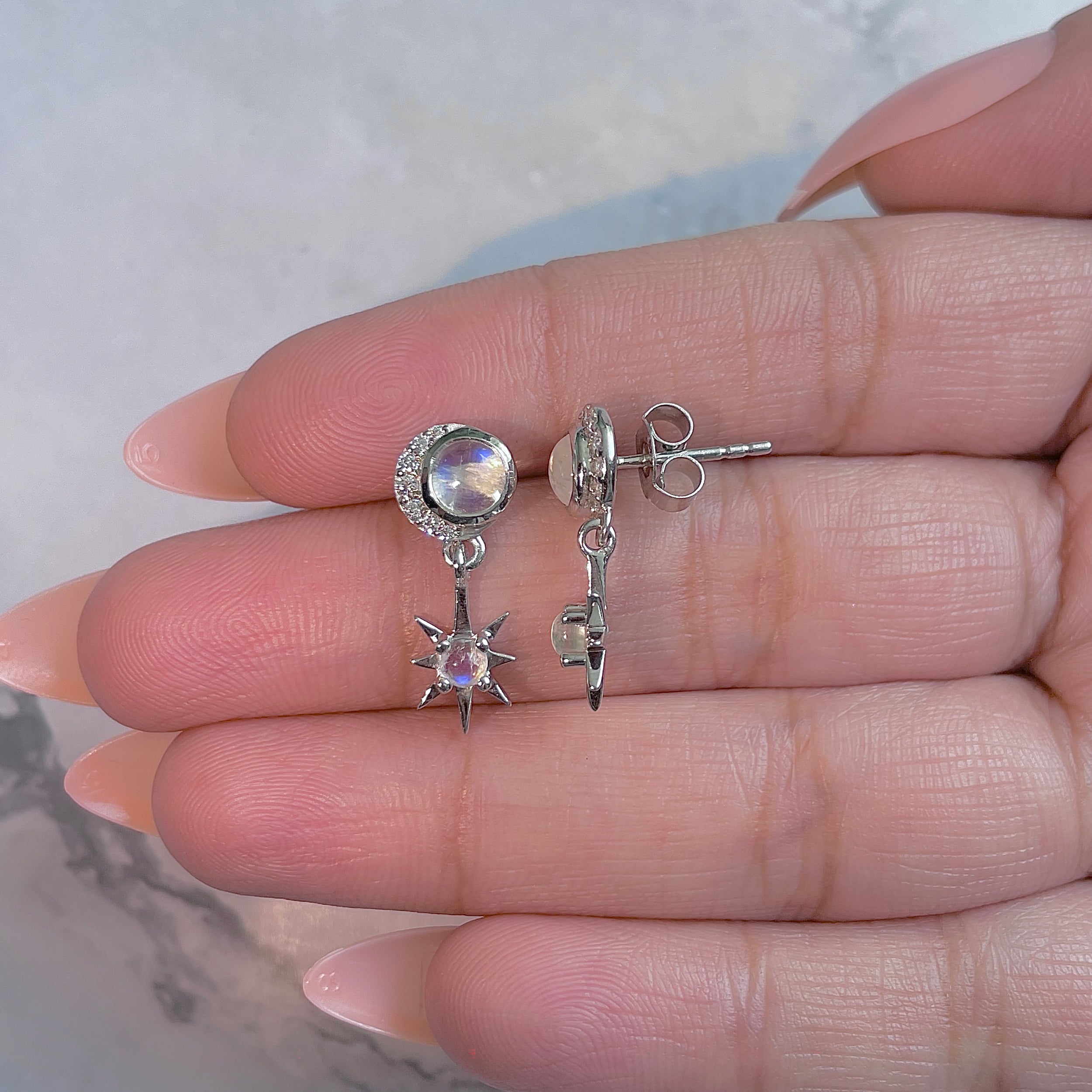 Moonstone Earring-(RBM-RDE-1272.)