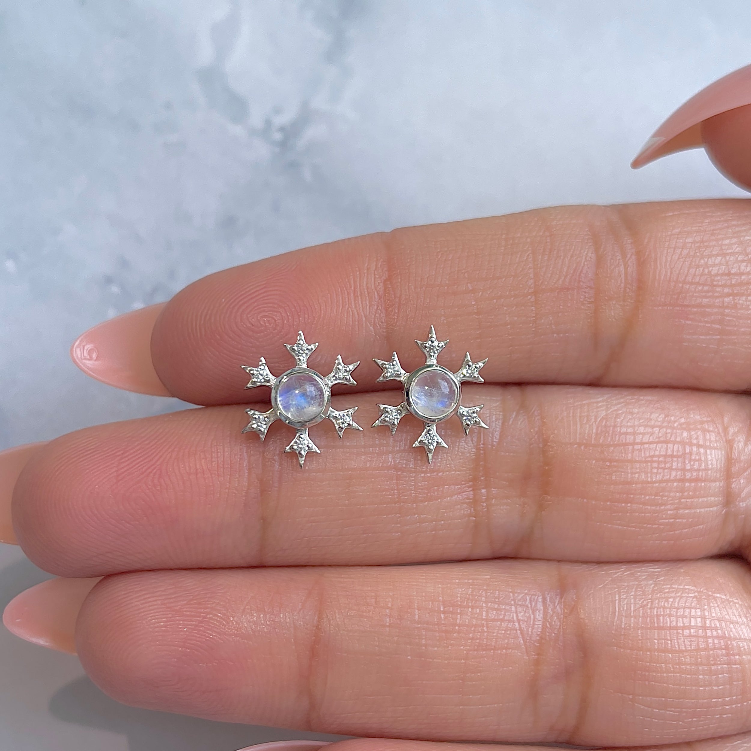 Moonstone Earring-(RBM-RDE-854-CAB.)