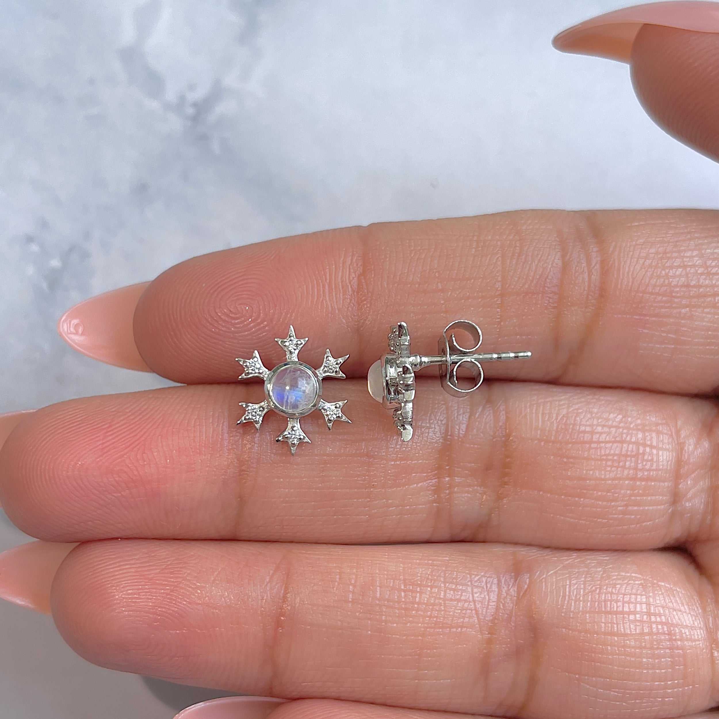Moonstone Earring-(RBM-RDE-854-CAB.)