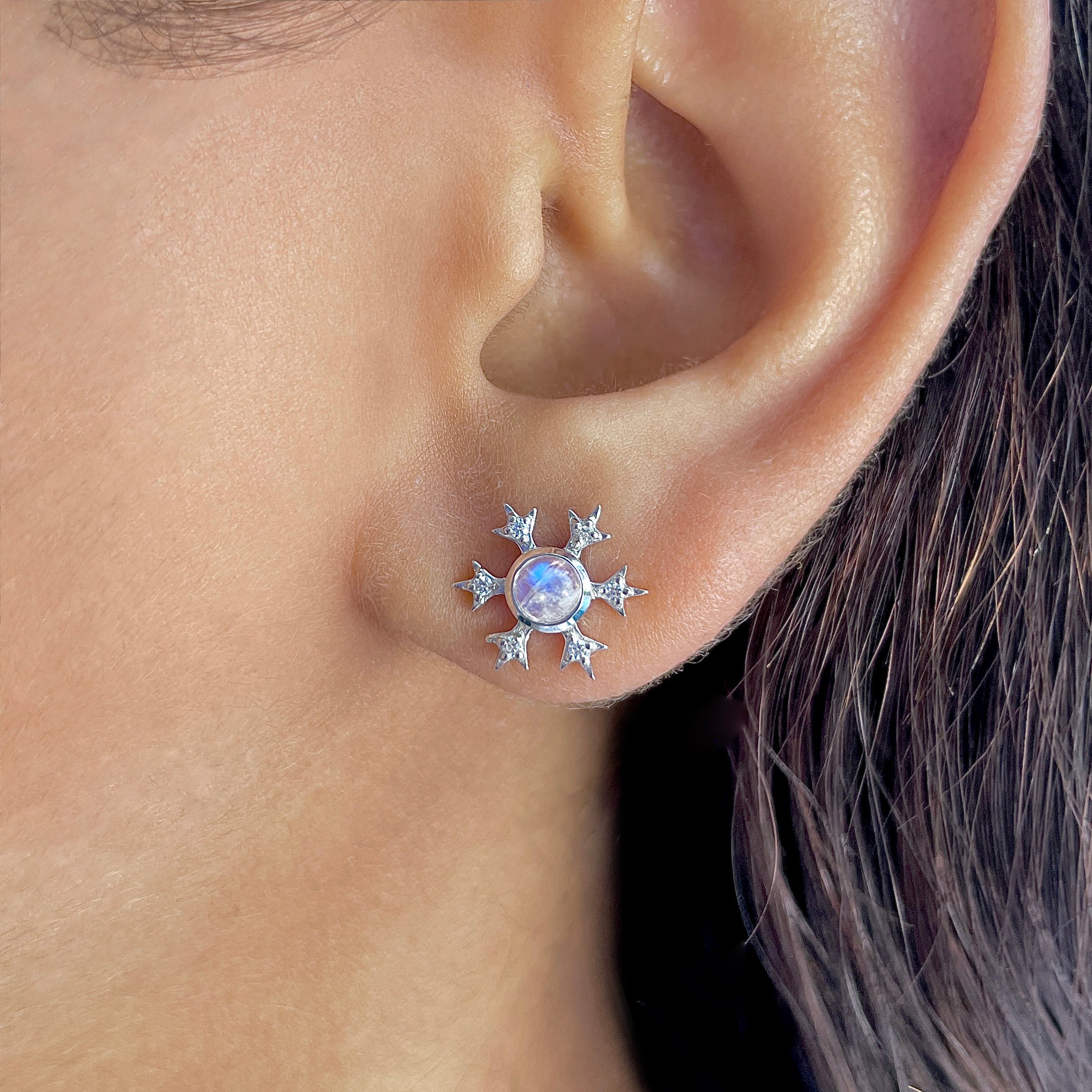 Moonstone Earring-(RBM-RDE-854-CAB.)