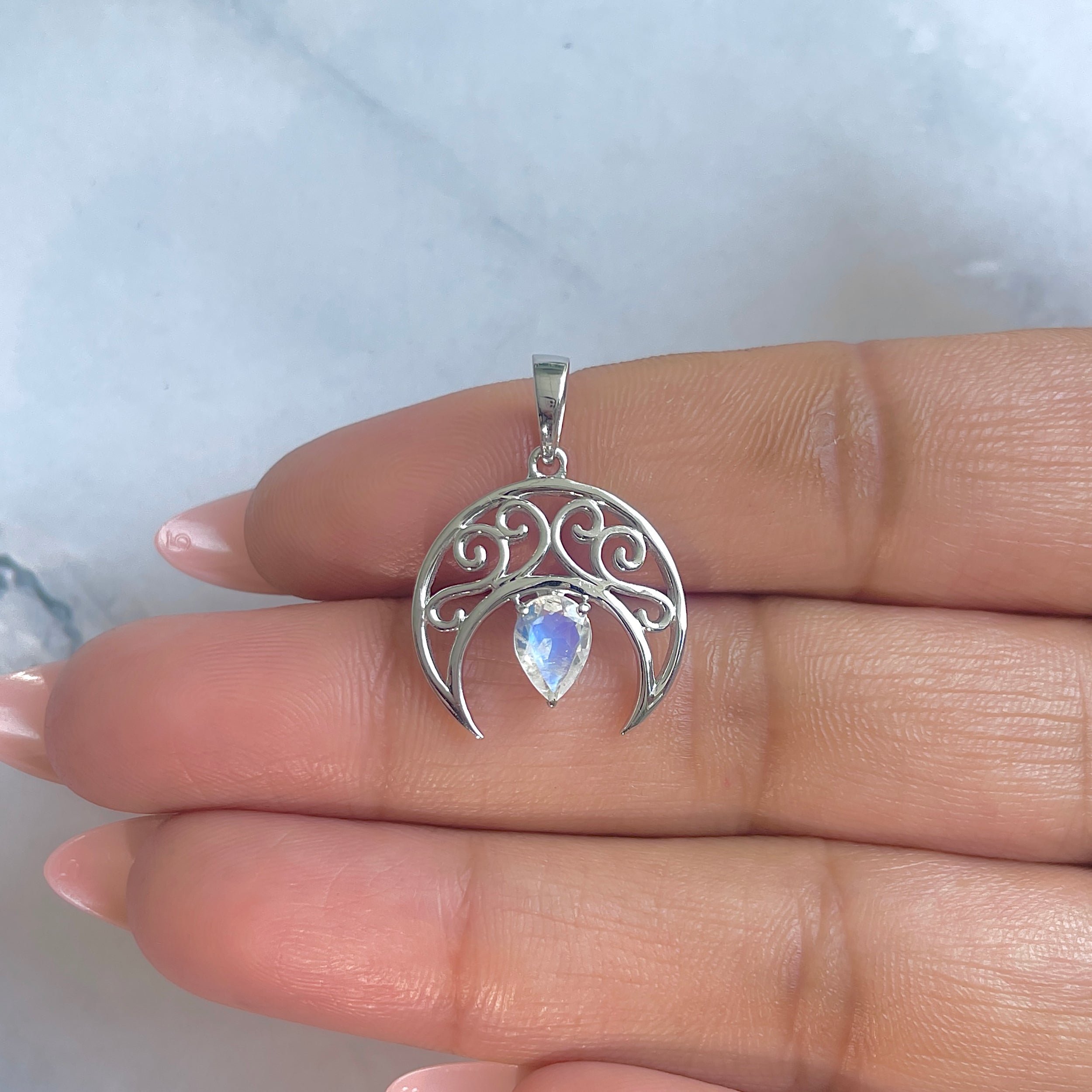 Moonstone Pendant-(RBM-RDEP-890.)