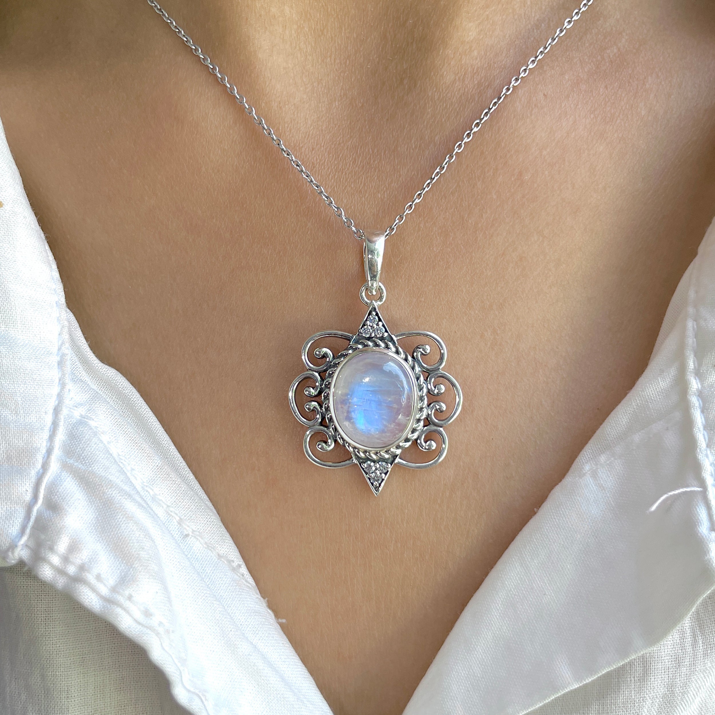 Moonstone Pendant-(RBM-RDP-334.)