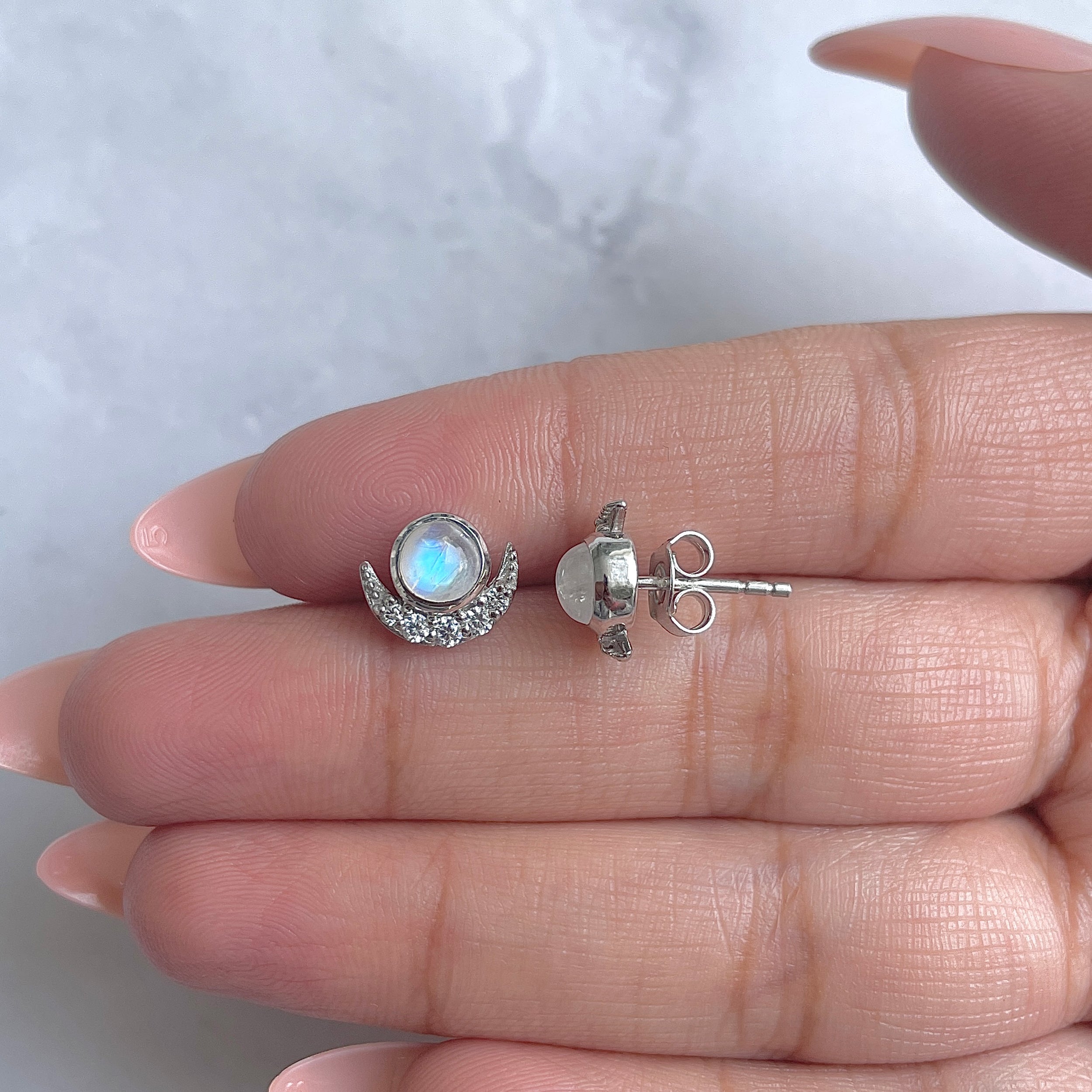 Moonstone Earring-(RBM-RE-04.)