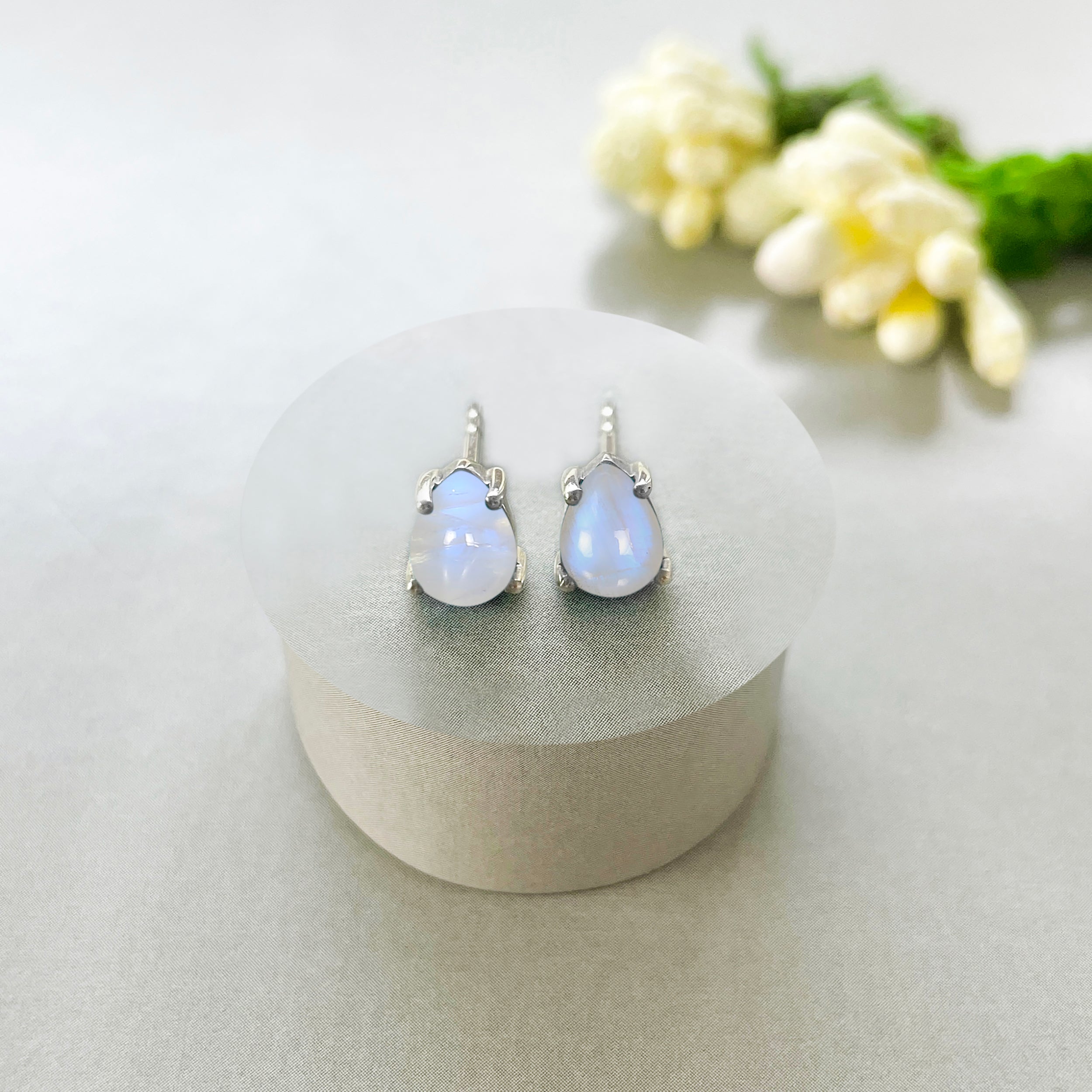 Moonstone Stud Earring-(RBM-SE-1142.)