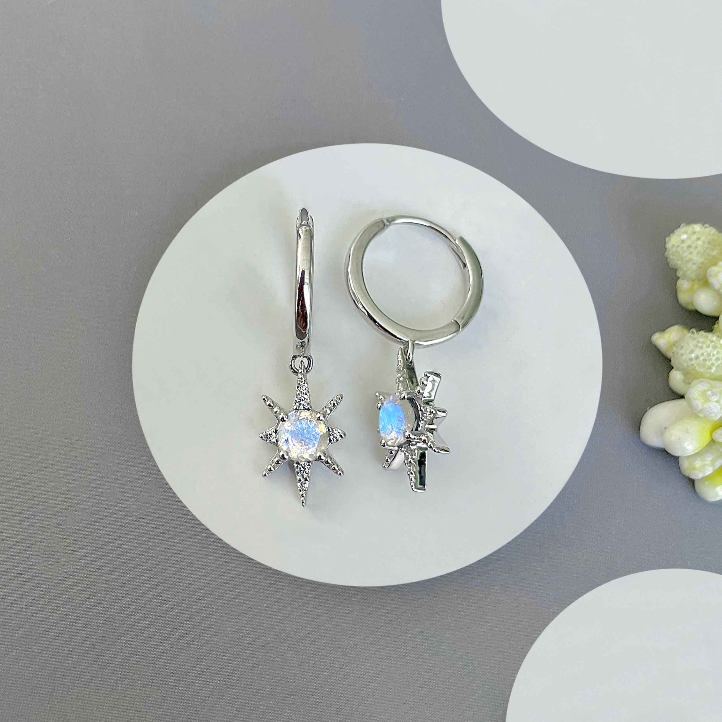 Moonstone Earring-(RBM-SE-1470.)