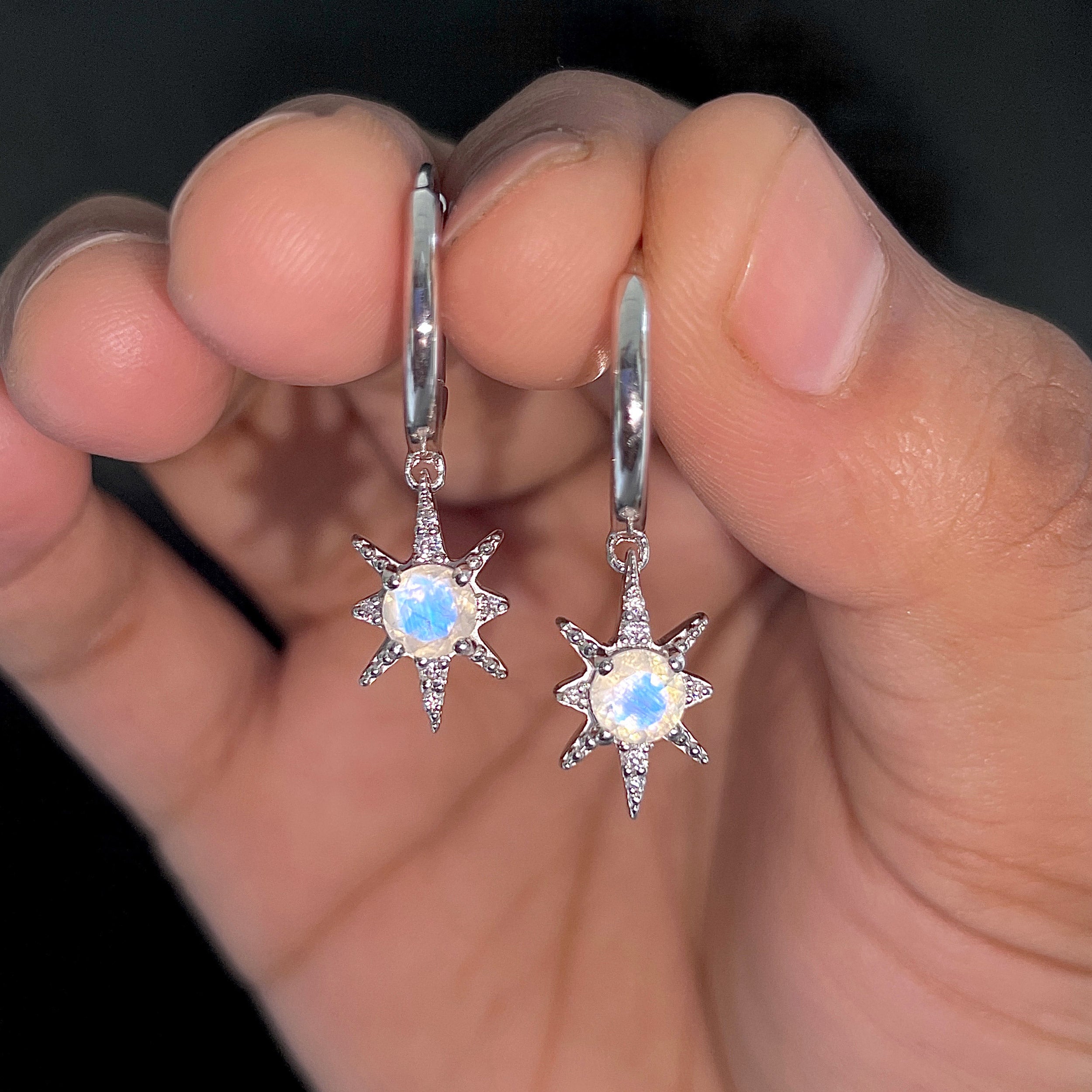 Moonstone Earring-(RBM-SE-1470.)