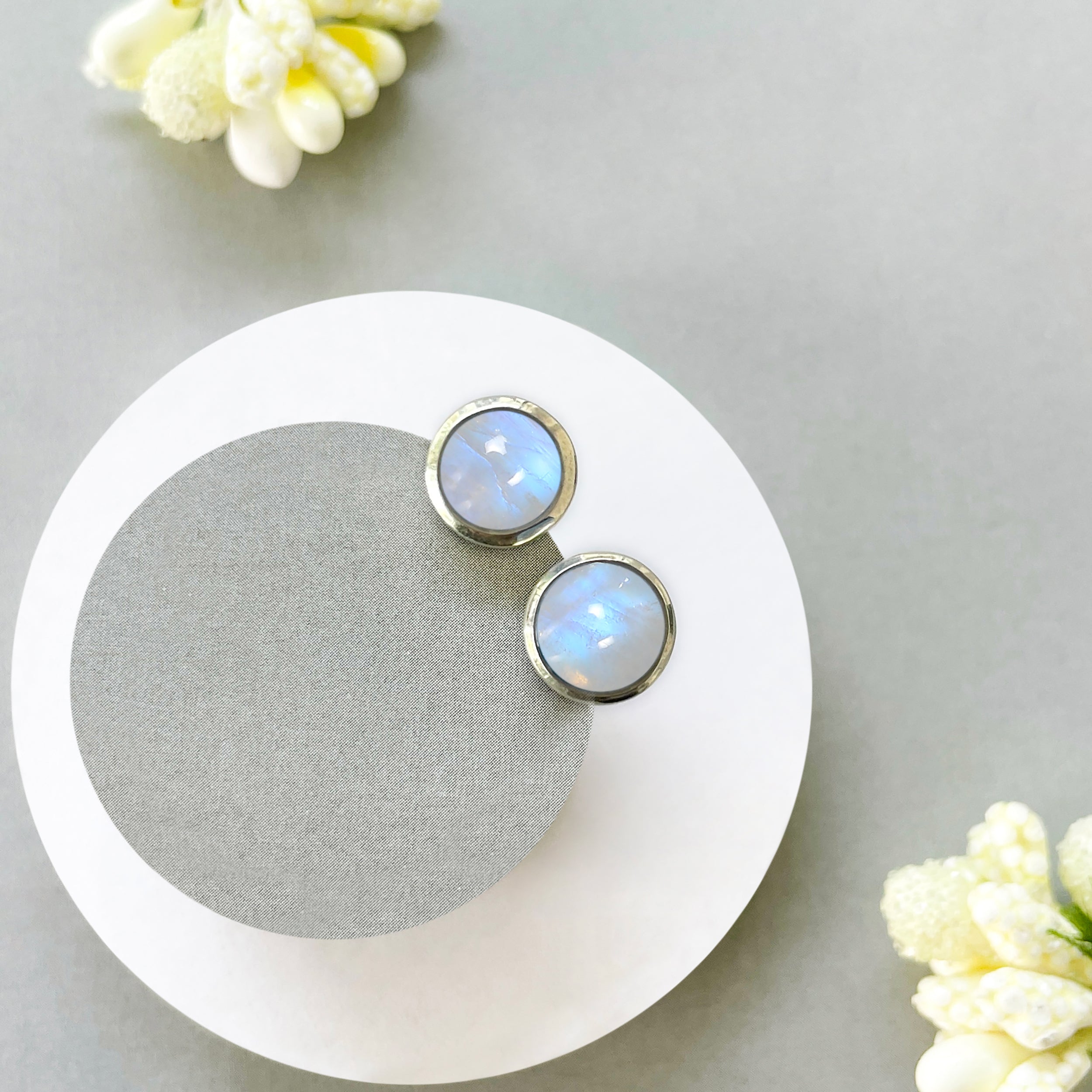 Moonstone Stud Earring-(RBM-SE-724.)