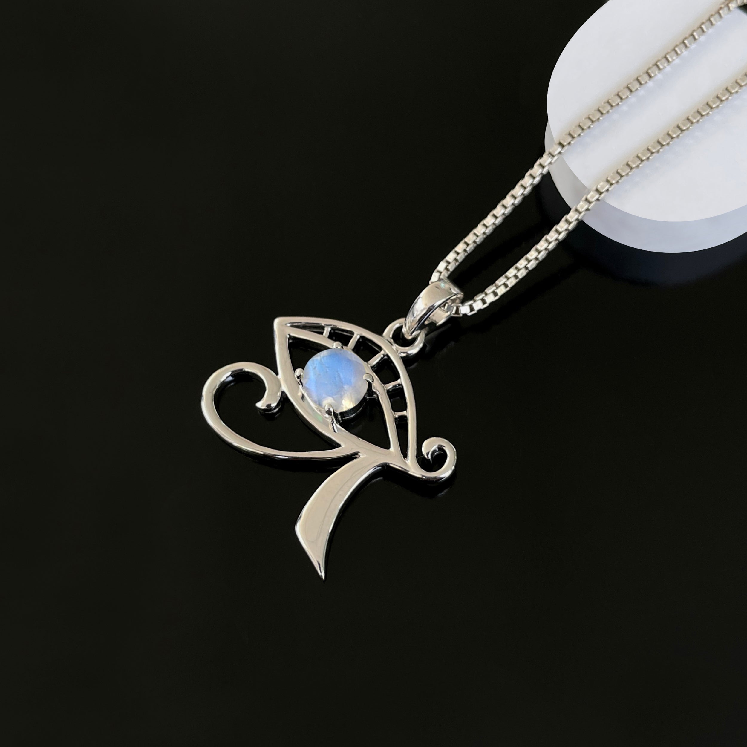 Moonstone Eye Of Horus Pendant-(RBM-SN-173.)