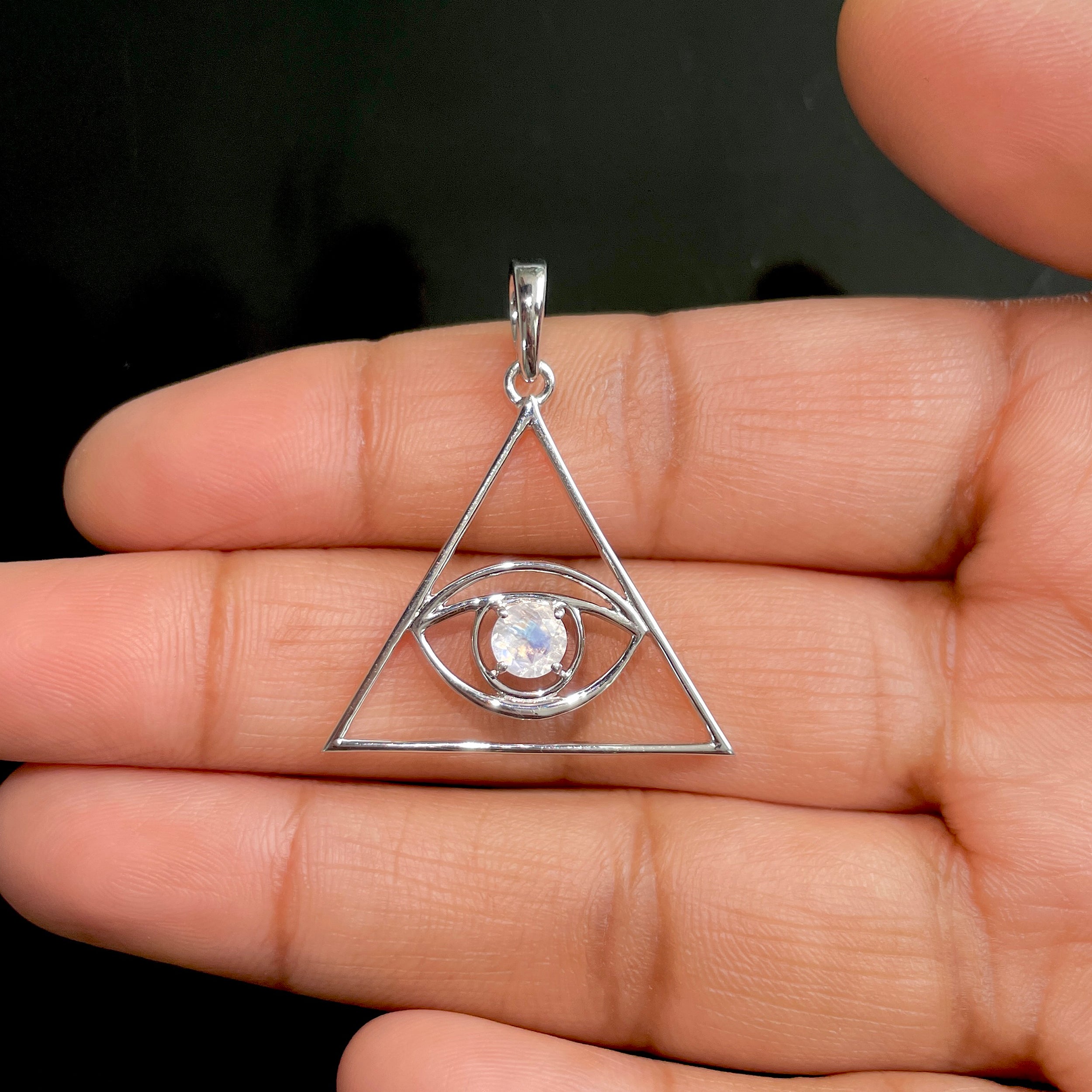 Moonstone Illuminati Pendant-(RBM-SN-175.)