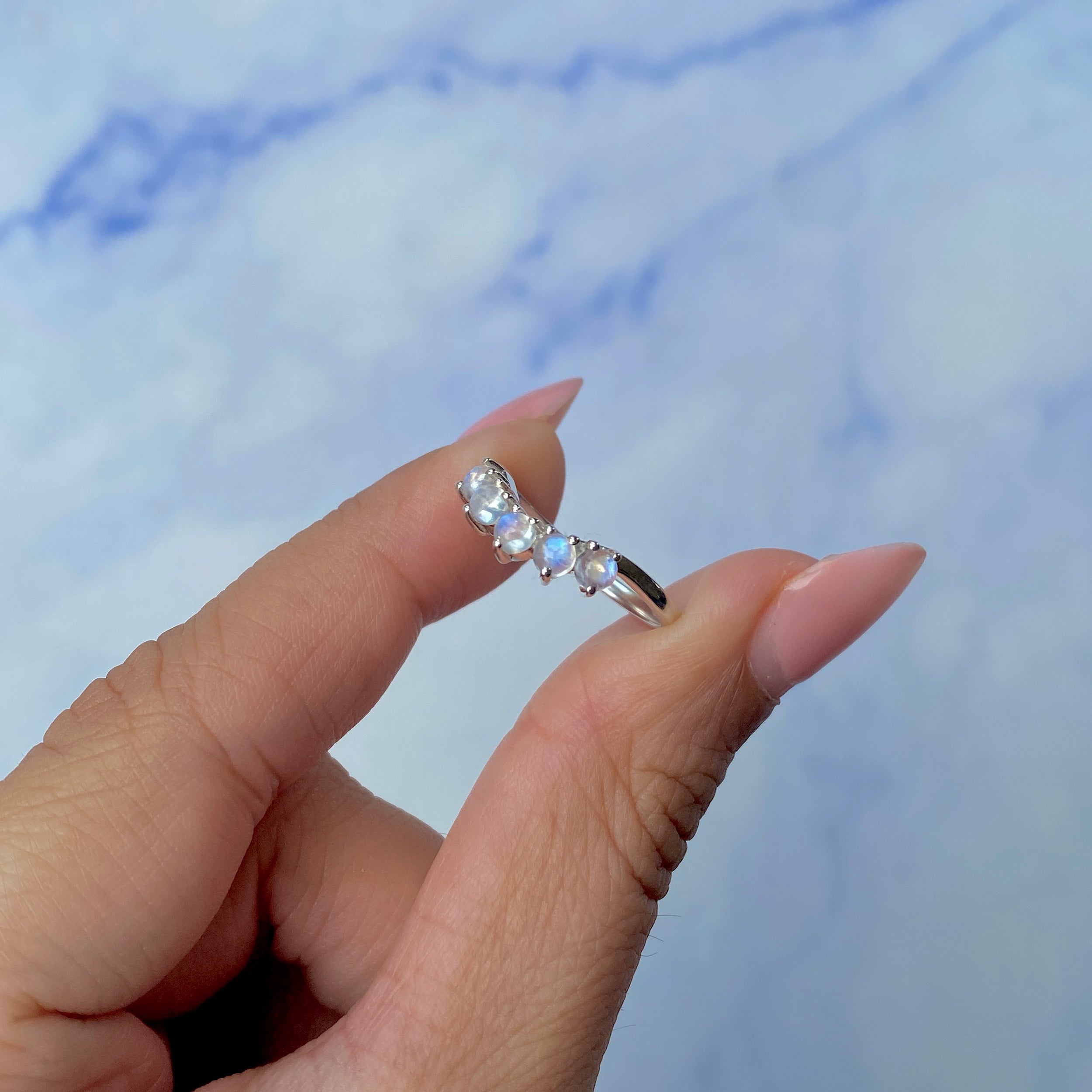 Moonstone Ring-(RBM-SR-1634.)