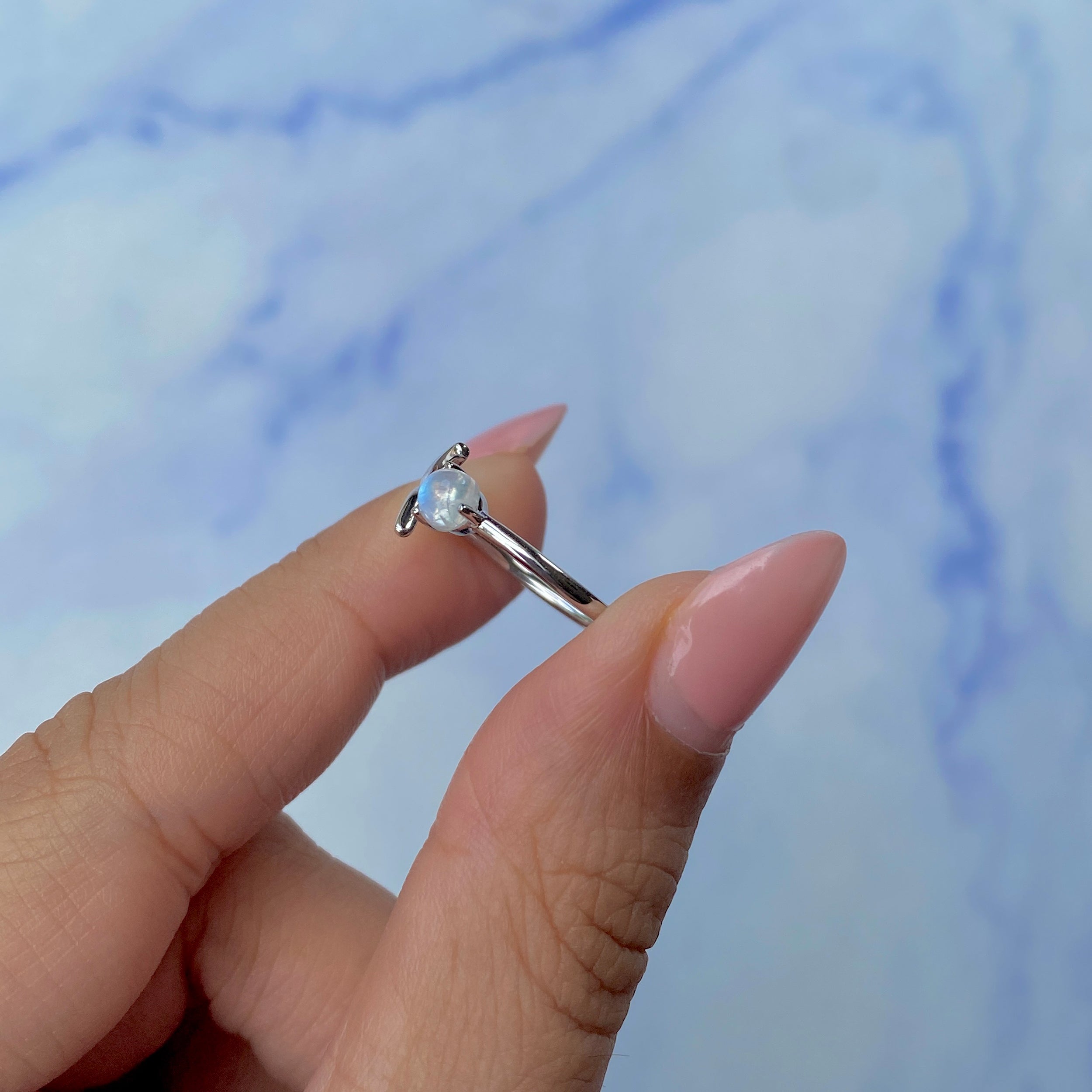 Moonstone Ring-(RBM-SR-1720.)