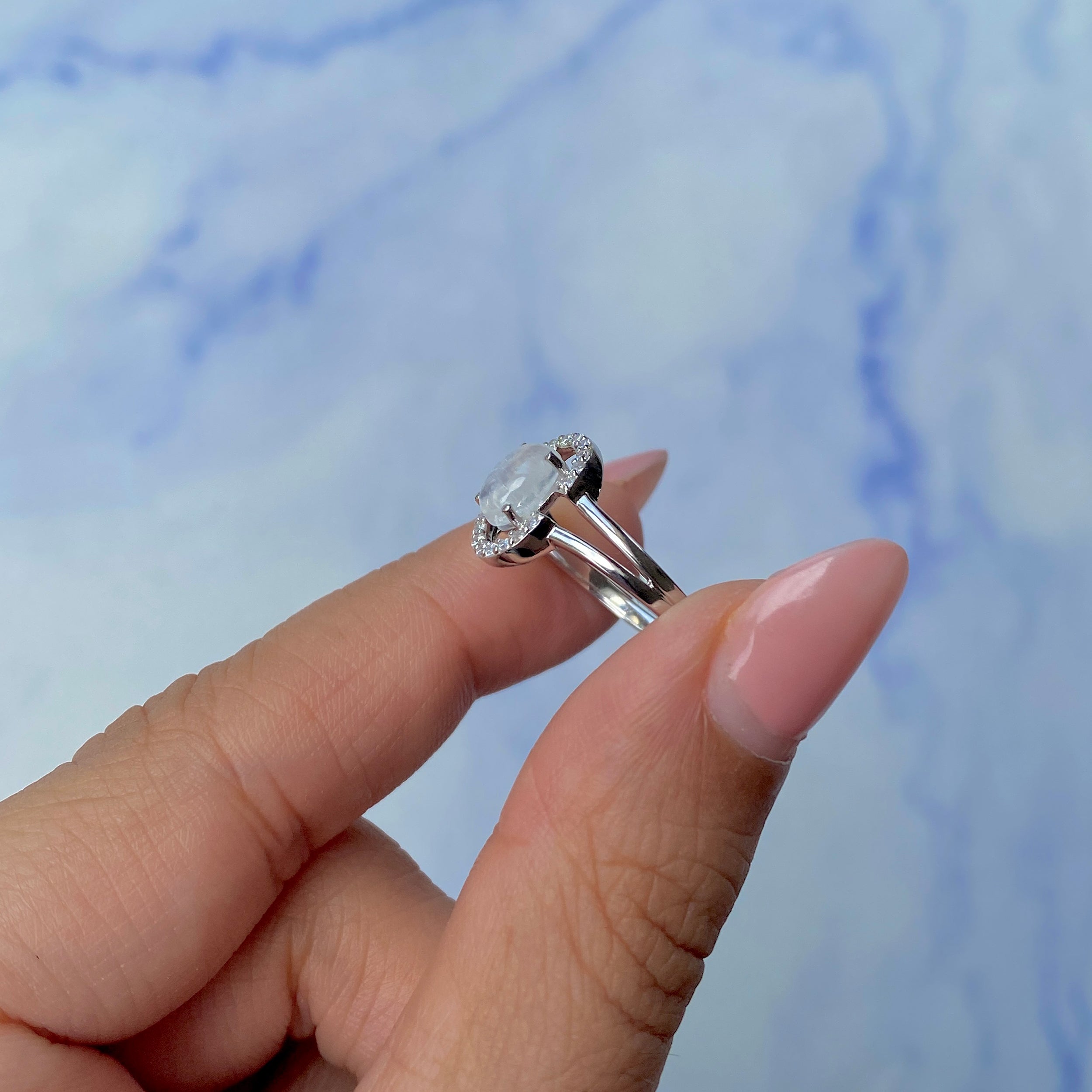 Moonstone Ring-(RBM-SR-1802.)