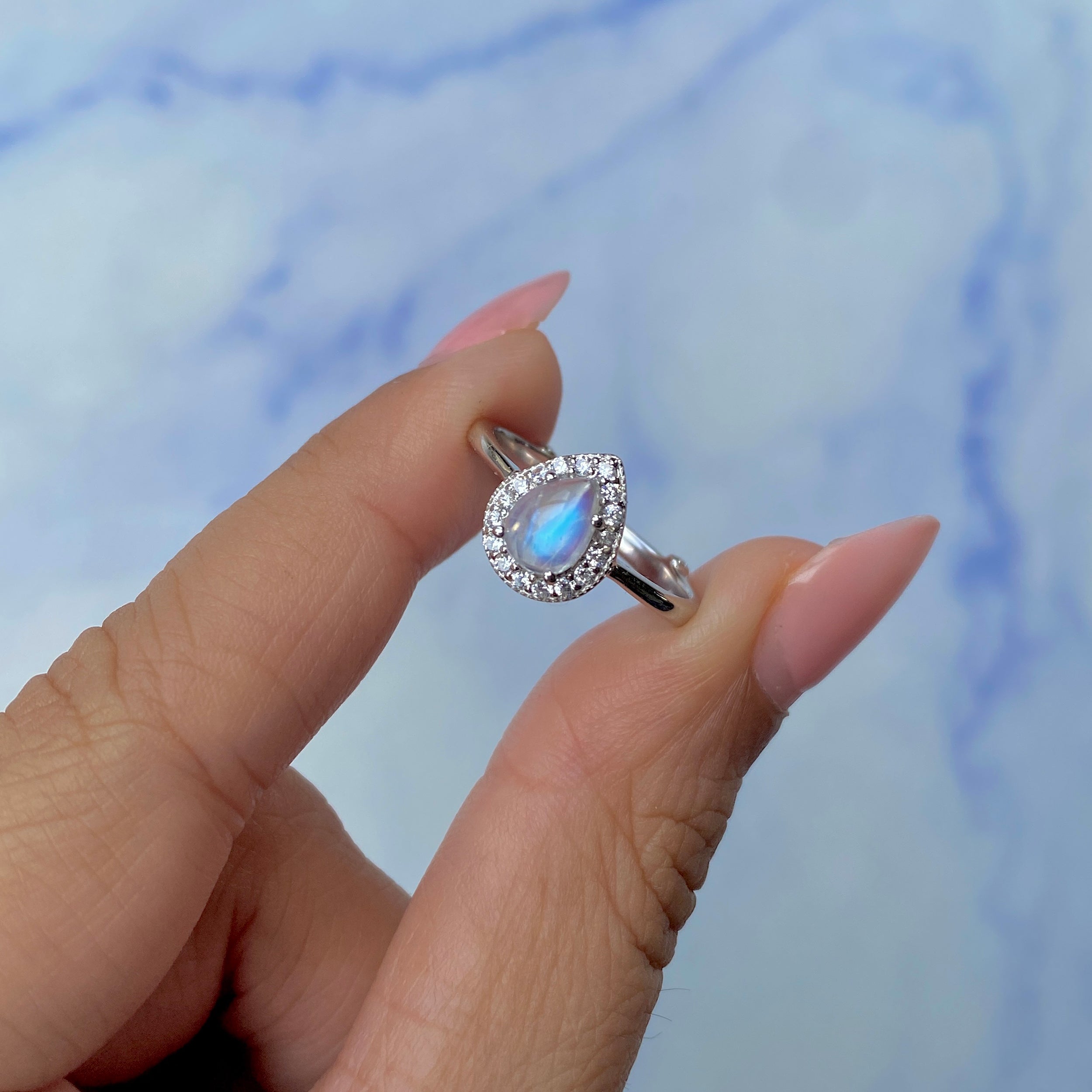 Moonstone Ring-(RBM-SR-1804.)