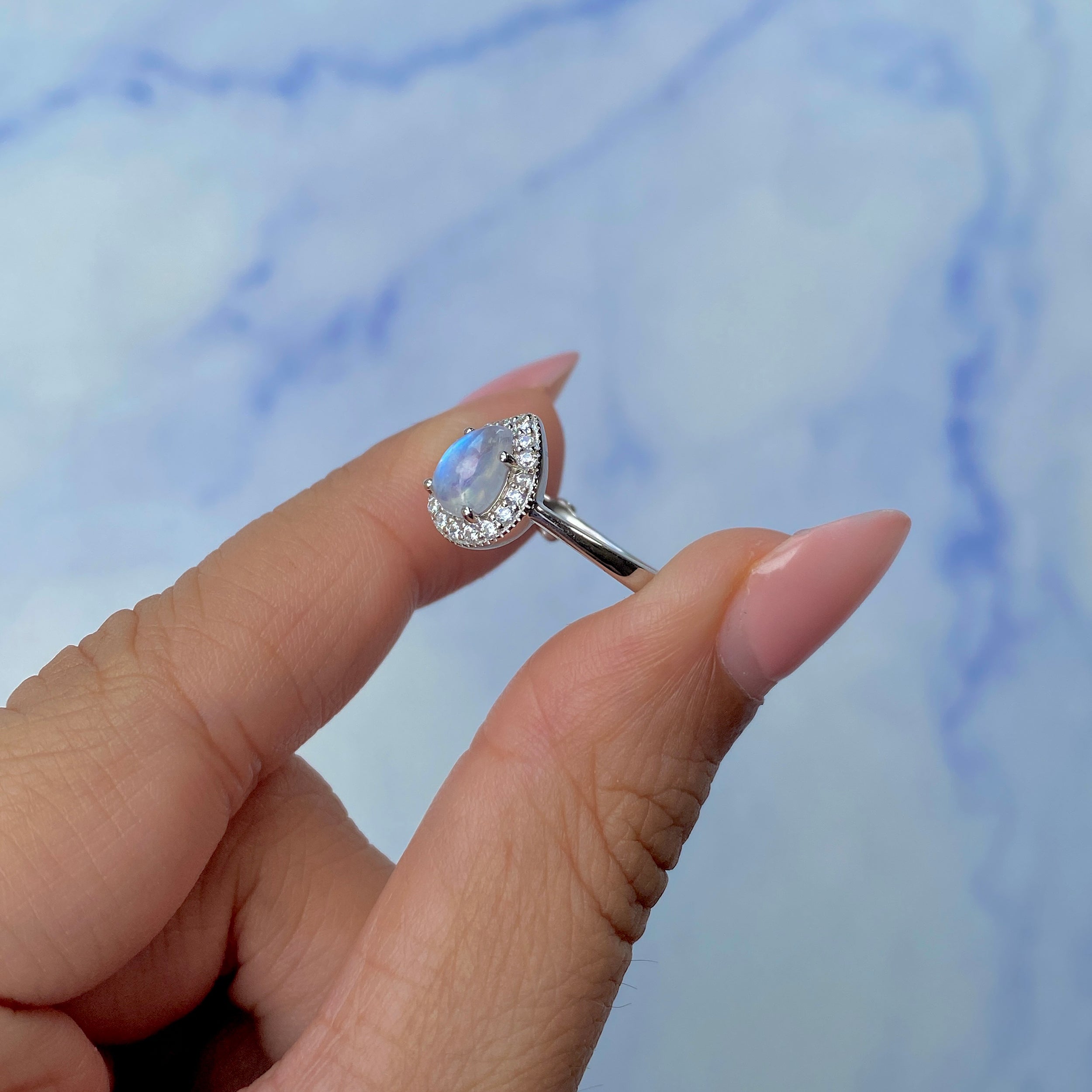 Moonstone Ring-(RBM-SR-1804.)