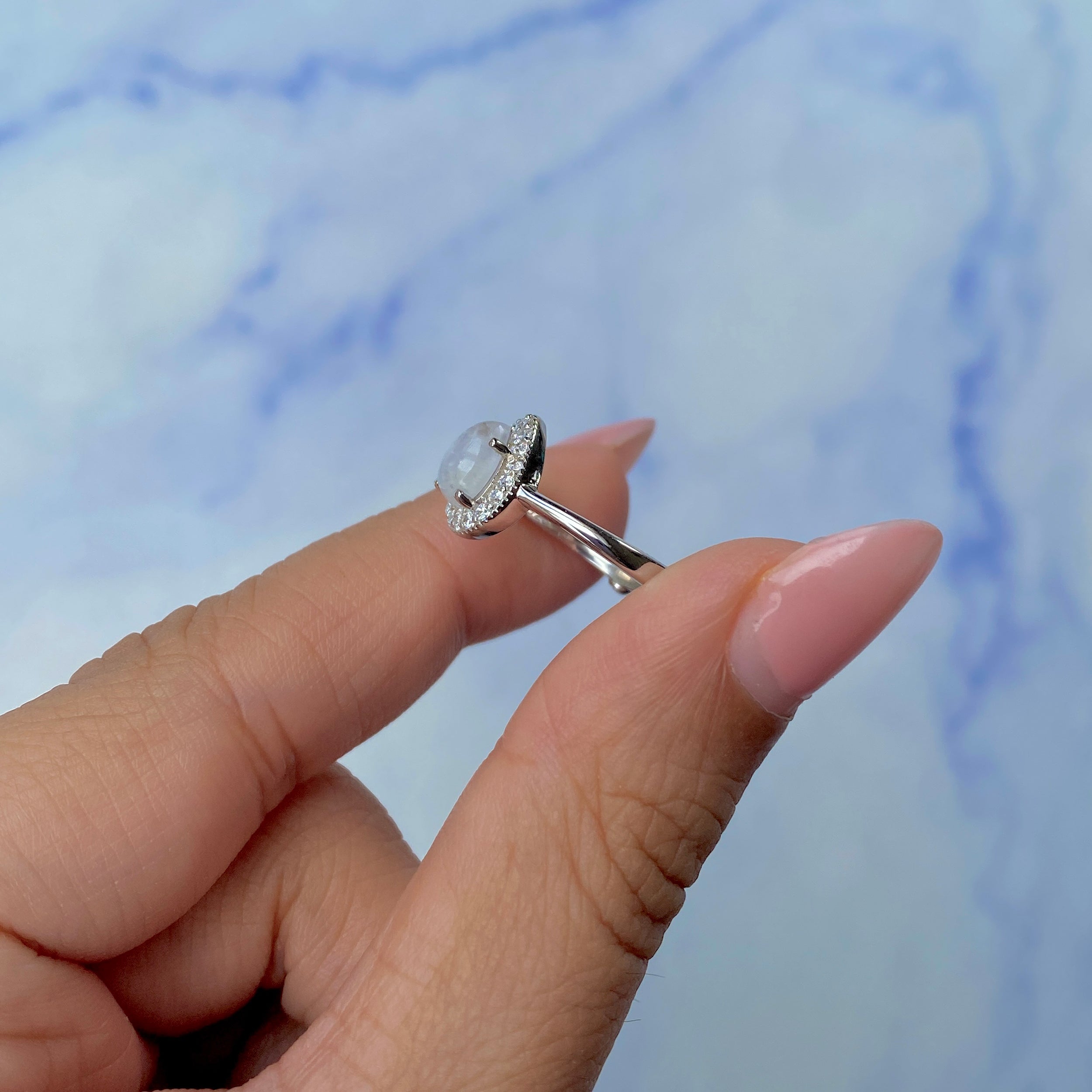 Moonstone Ring-(RBM-SR-1804.)